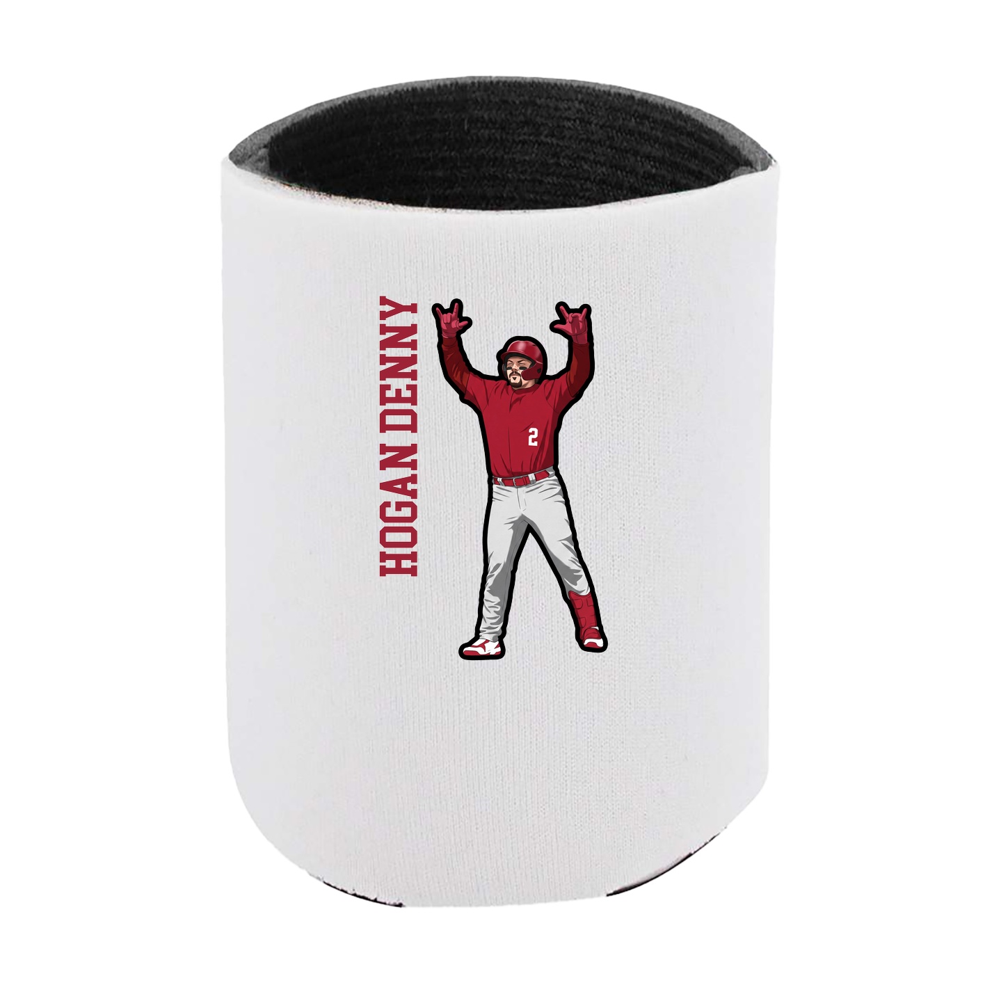 Can Holder — Name Vertical in White