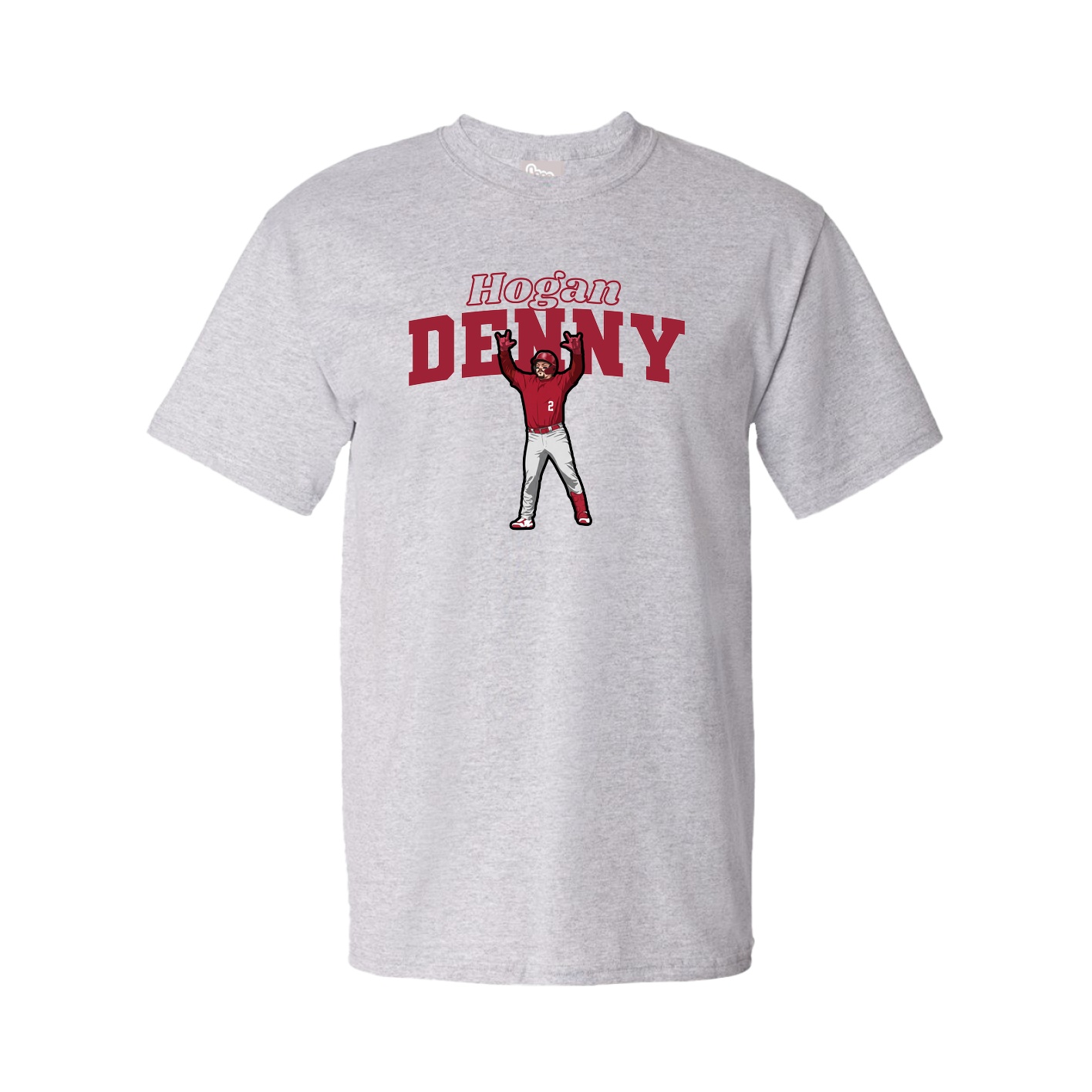 Youth Tee — Name Arch in Grey