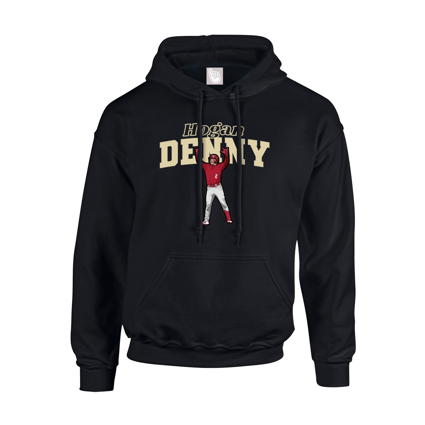 Hoodie — Name Arch in Black