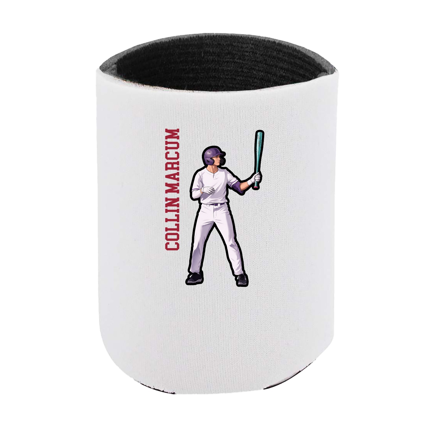 Can Holder — Name Vertical in White
