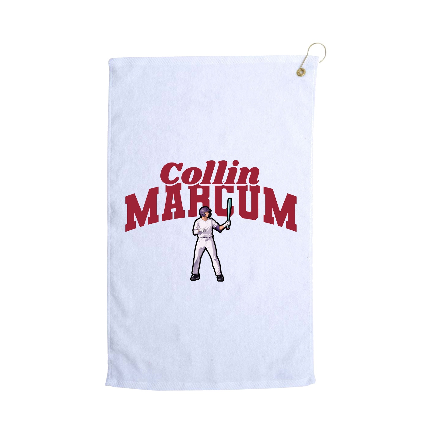 Golf Towel — Signature Arch in White