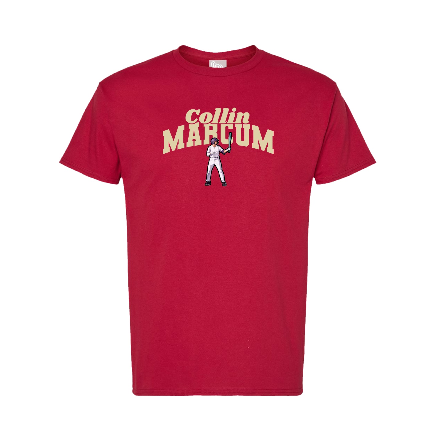 Tee — Signature Arch in Crimson