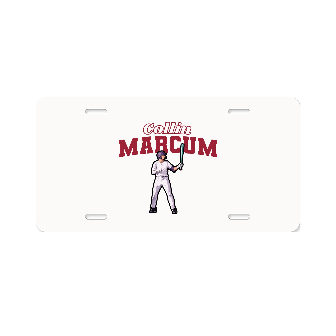 License Plate — Name Arch in Classic