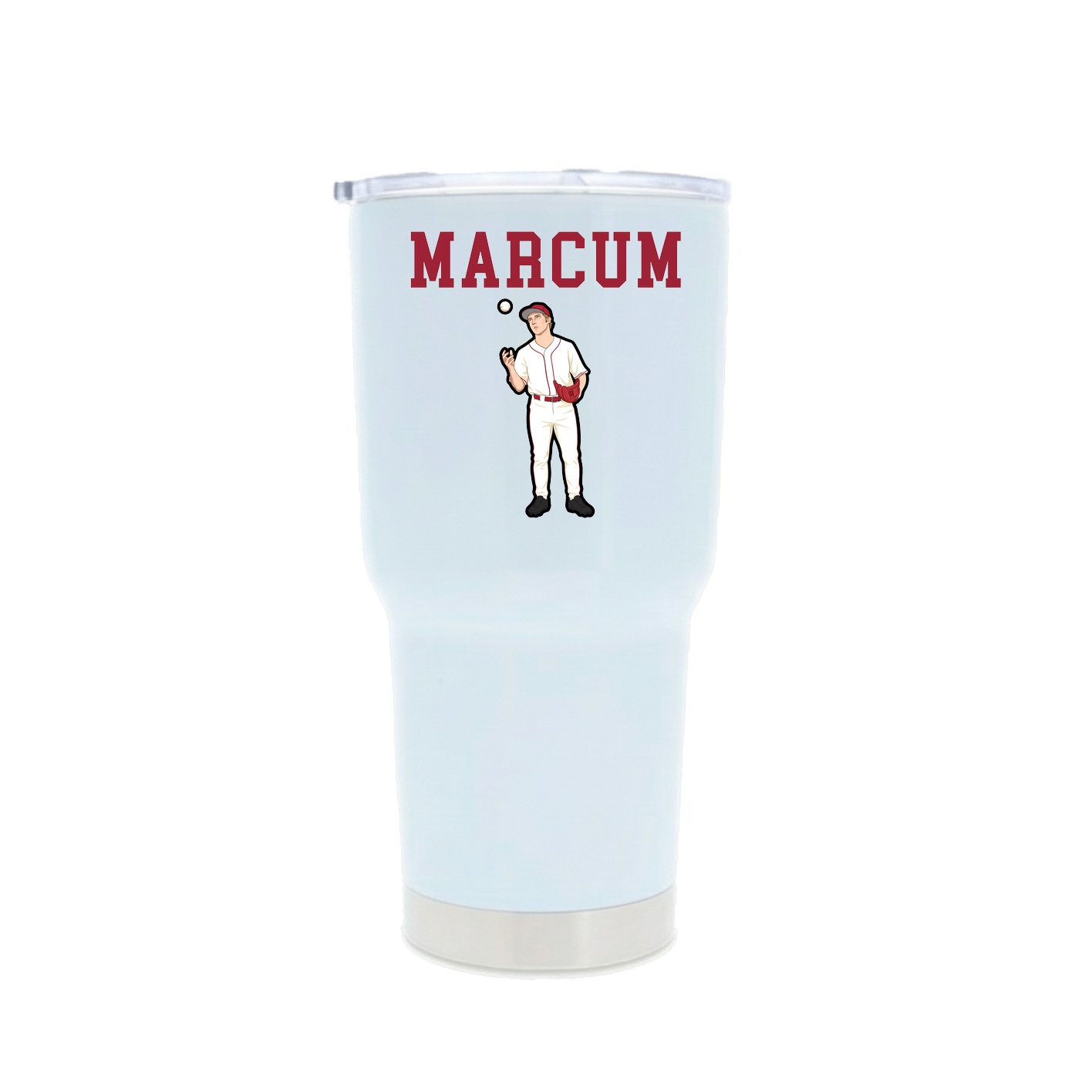 30oz Stainless Steel Tumbler — Shirsey in White