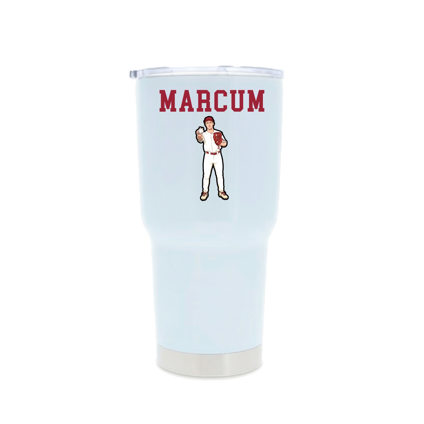 30oz Stainless Steel Tumbler — Shirsey in White