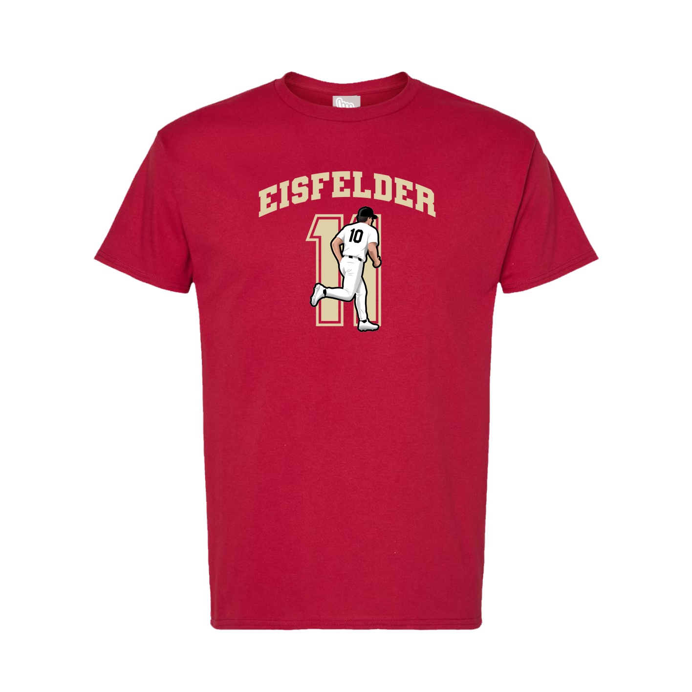 Tee — Number in Crimson