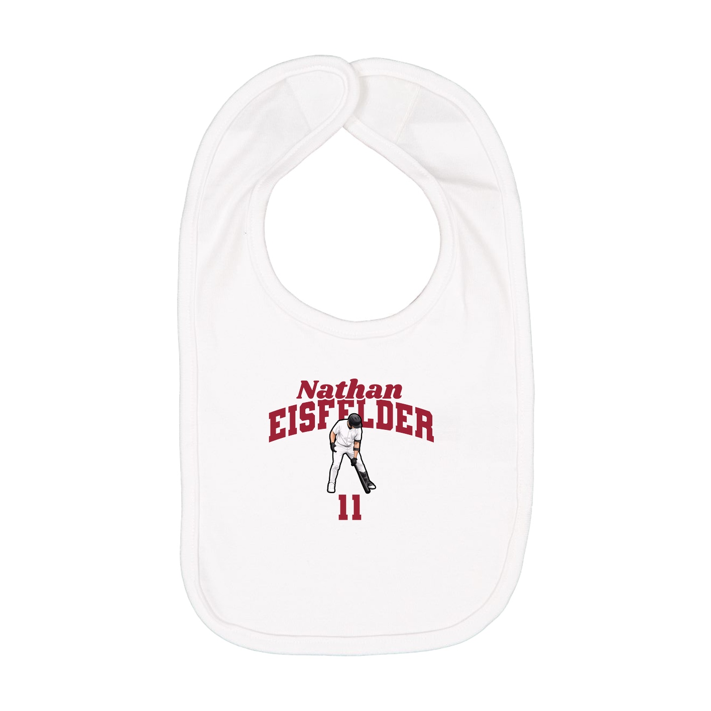 Infant Bib — Signature Arch in White