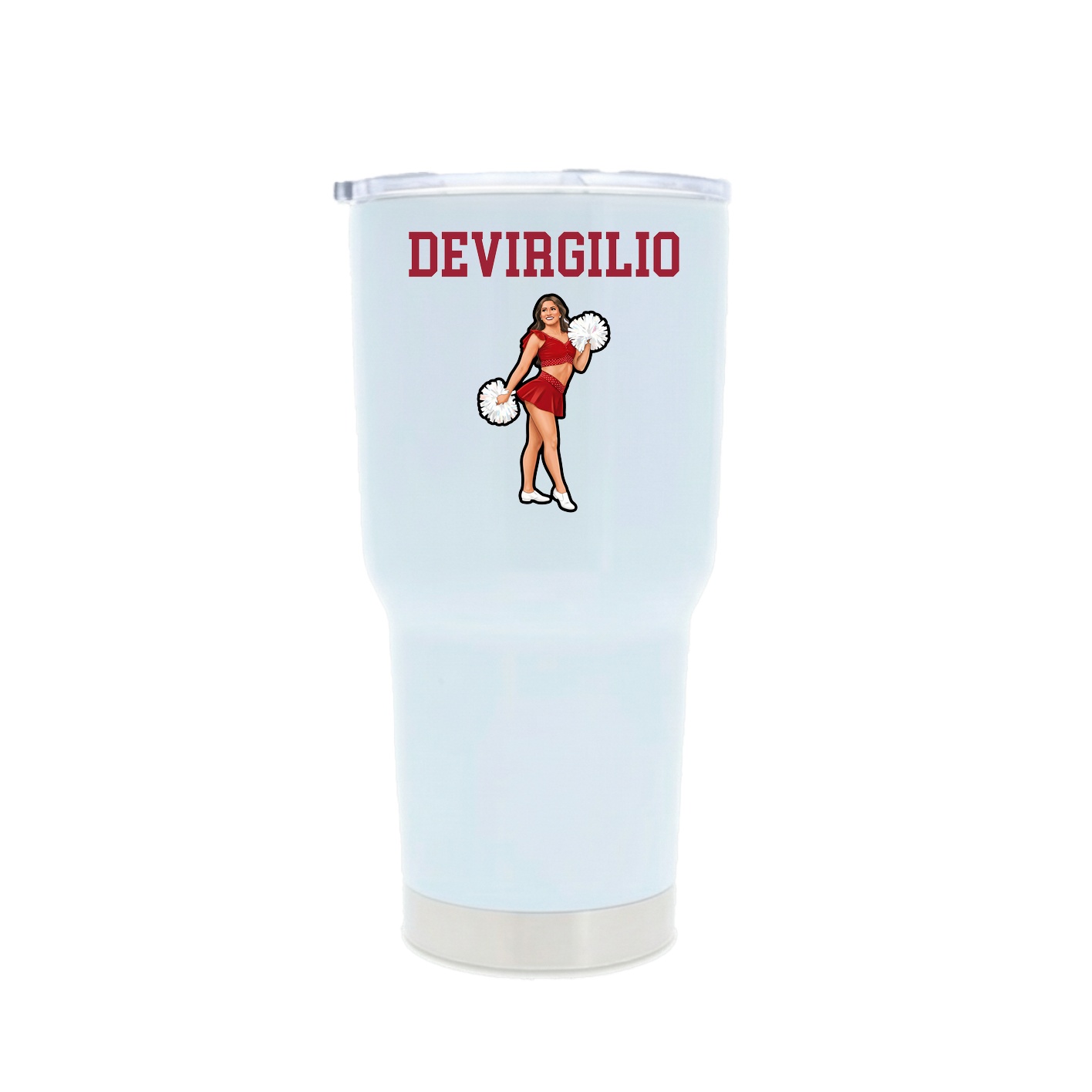 30oz Stainless Steel Tumbler — Shirsey in White