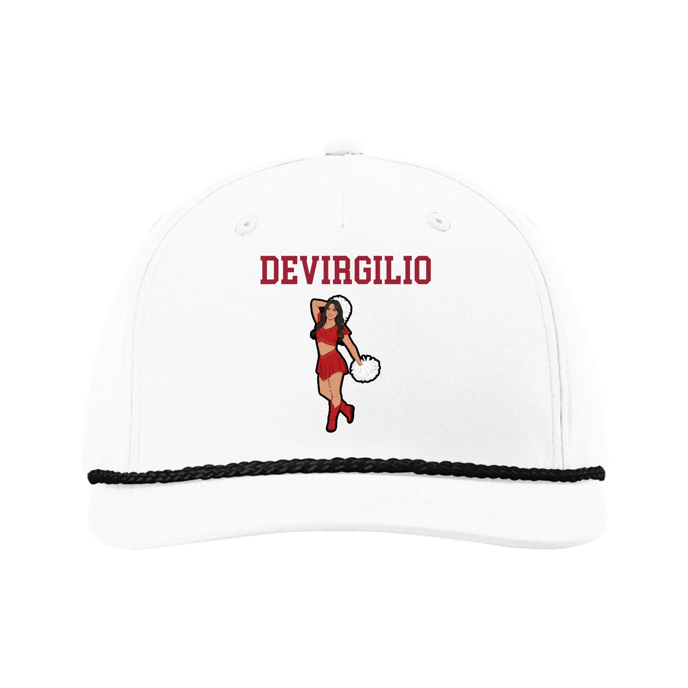 Five-Panel Classic Rope Cap — Shirsey in White