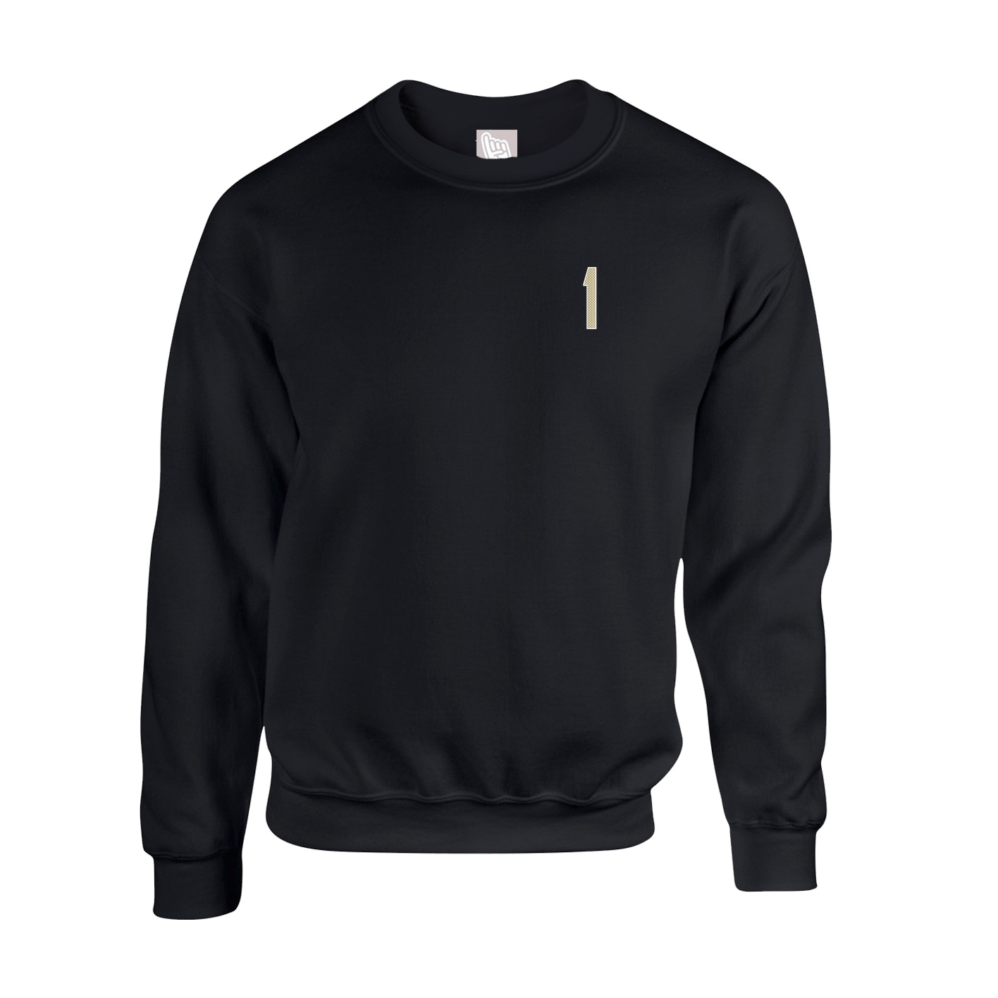 Fleece Crew — Front Shirsy in Black