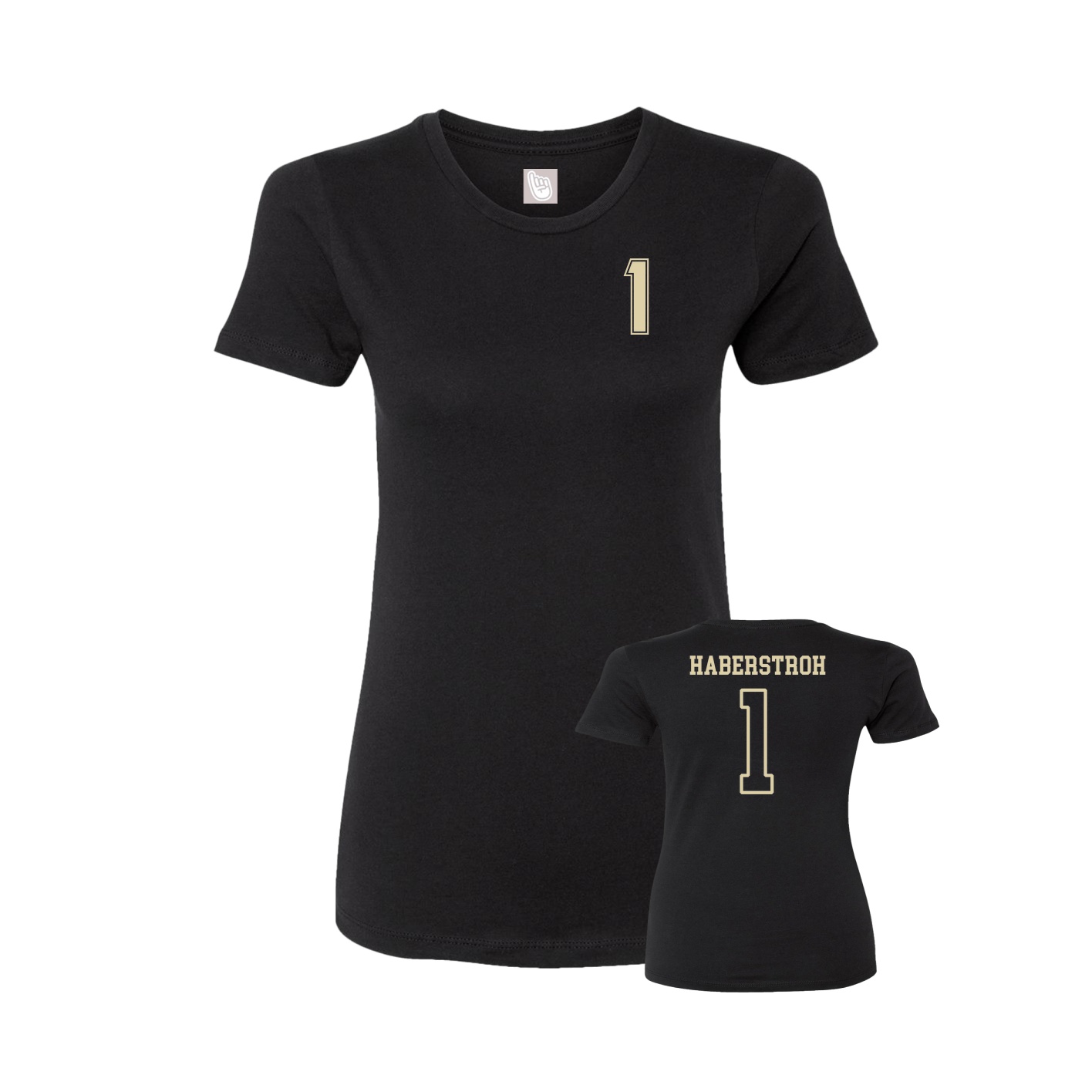 Womens Tee — Chest Back in Black