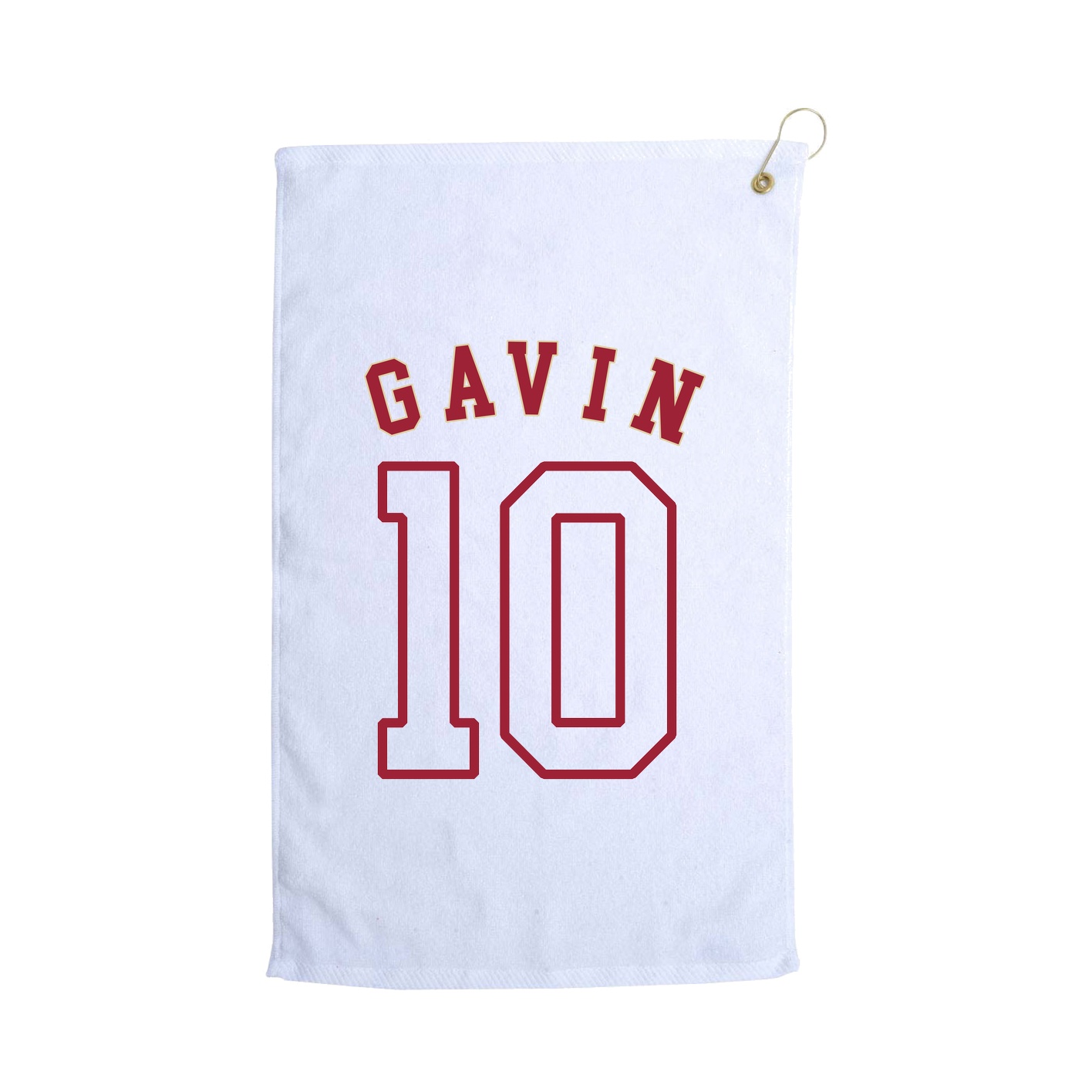 Golf Towel — Shirsey Arch in White