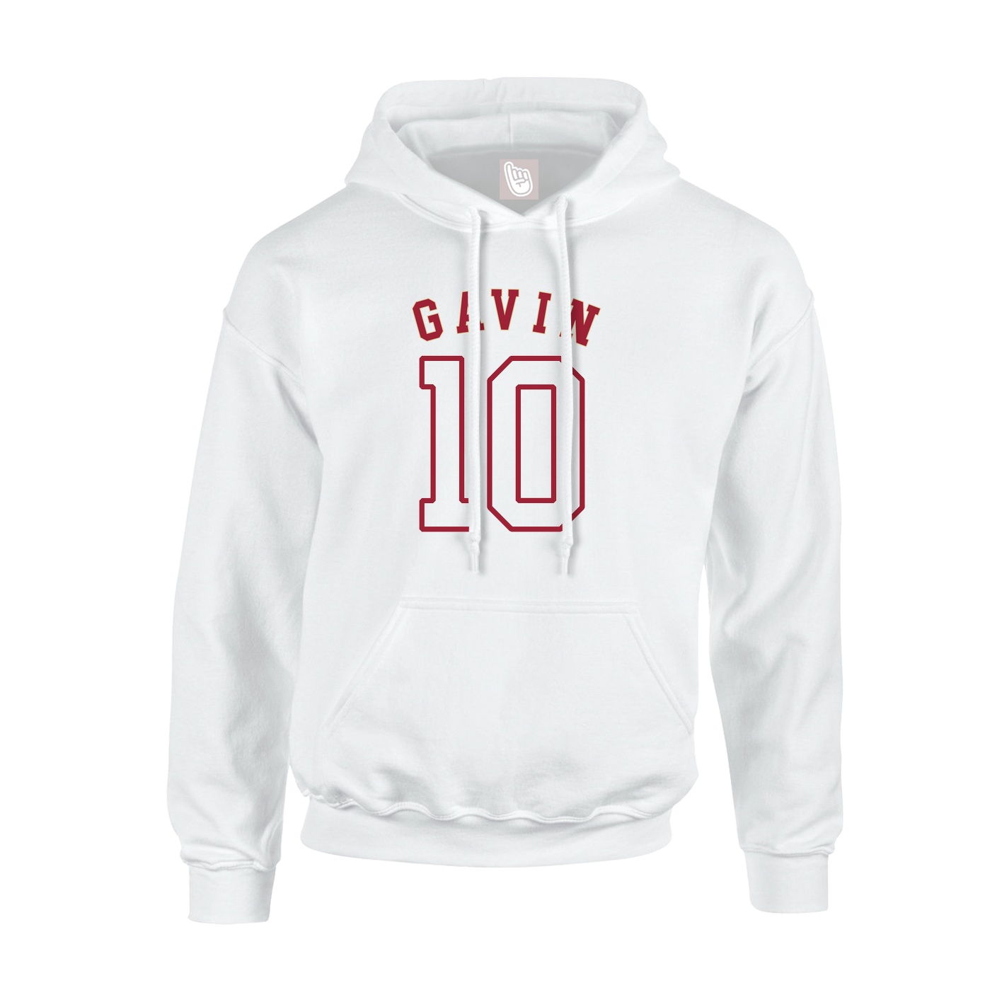 Youth Hoodie — Shirsey Arch in White