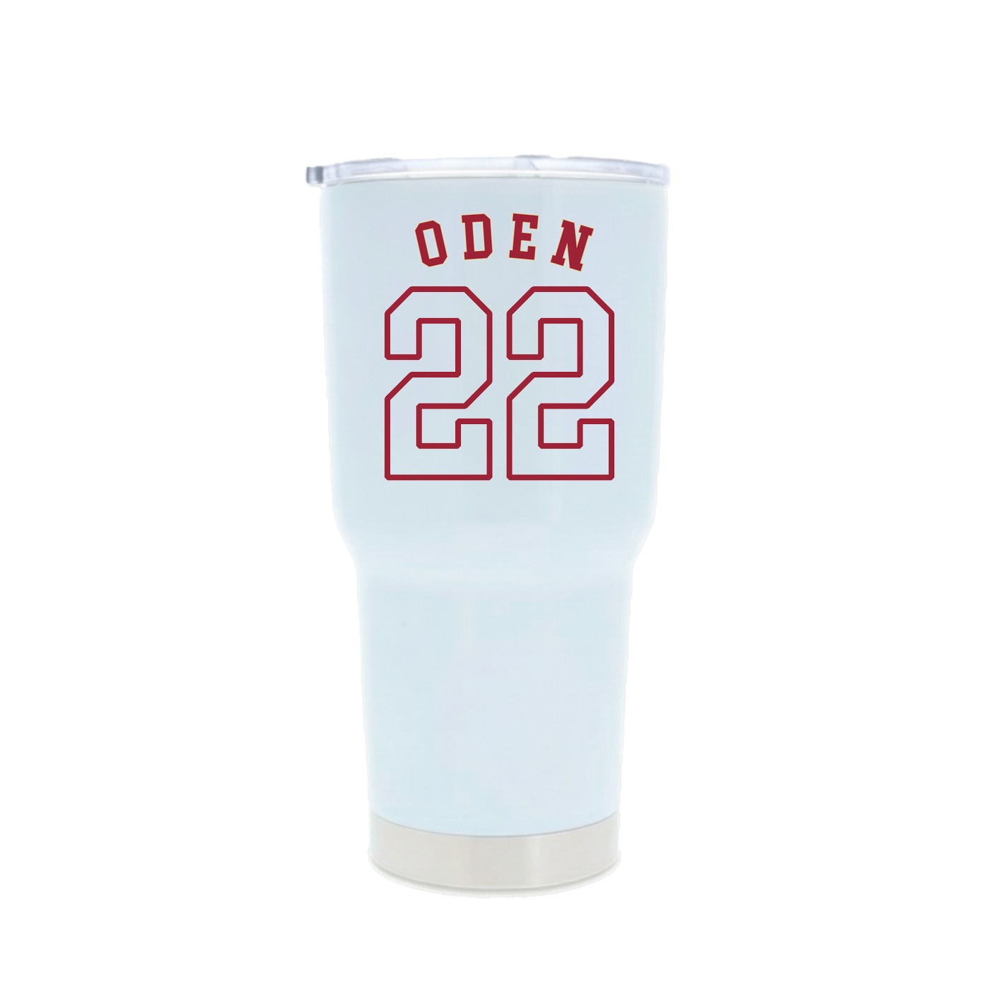 30oz Stainless Steel Tumbler — Shirsey Arch in White
