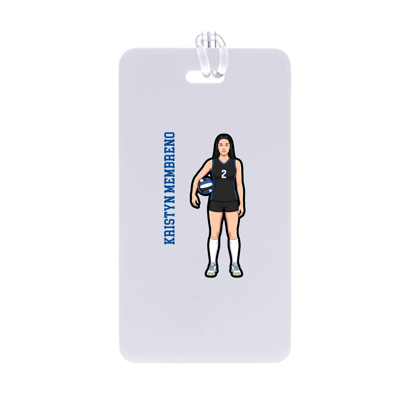 Bag Tag — Name Vertical in Classic