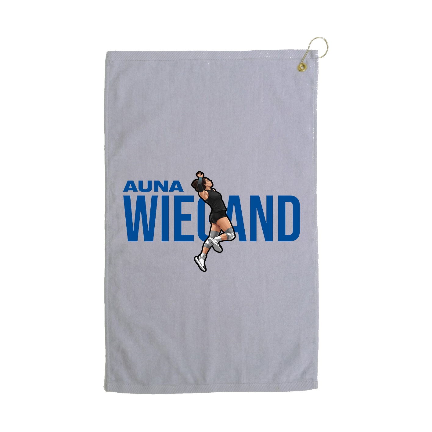 Golf Towel — Player Name in Grey