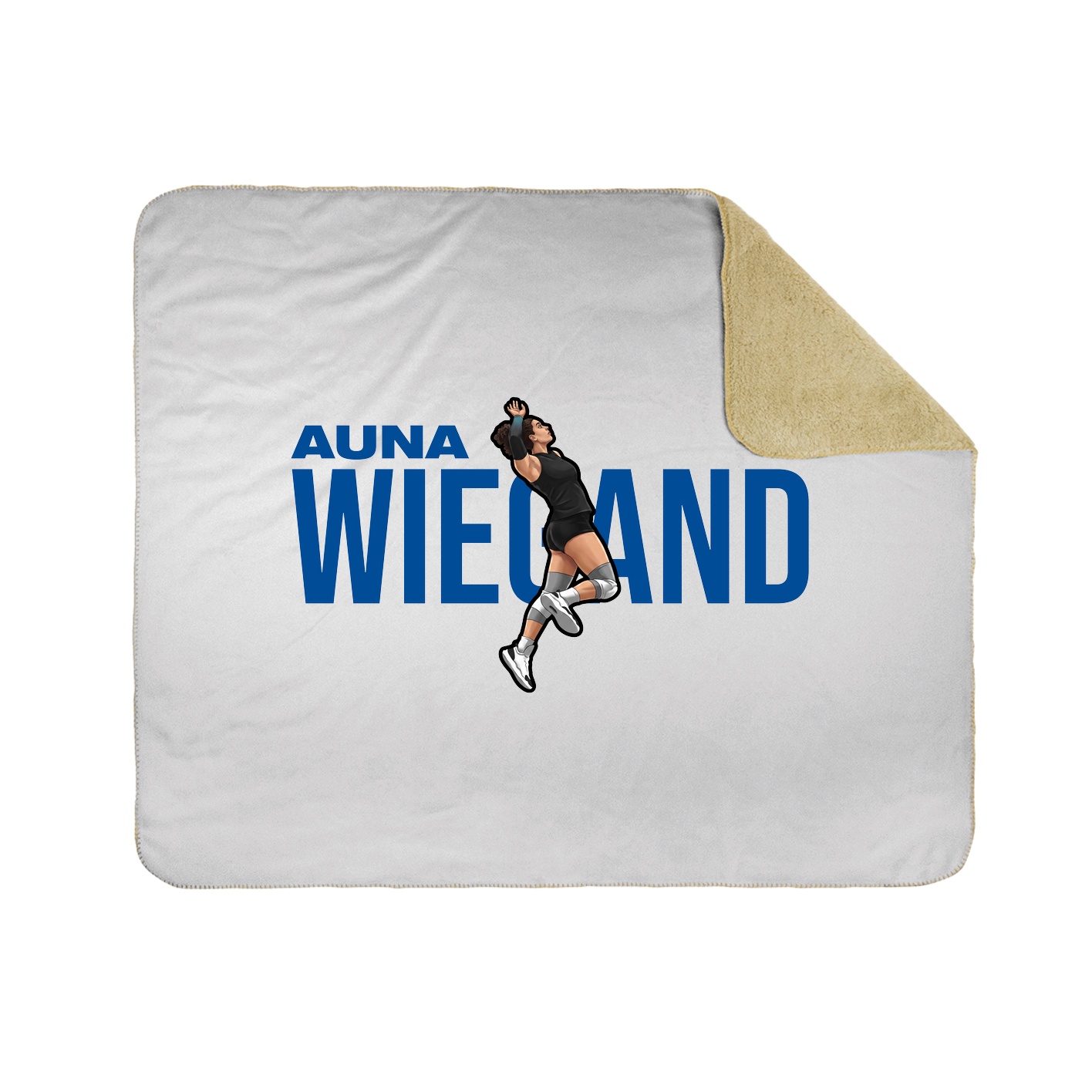 Throw Blanket — Player Name in White