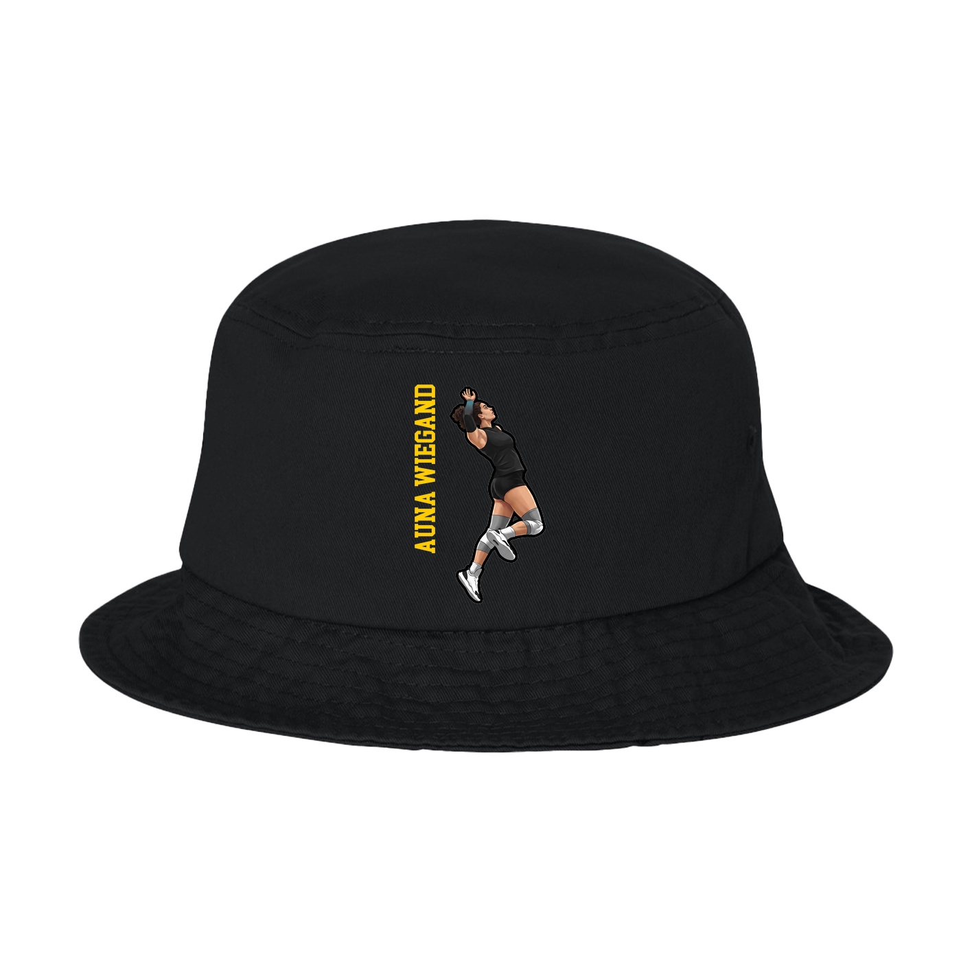 Bucket Cap — Name Vertical in Black