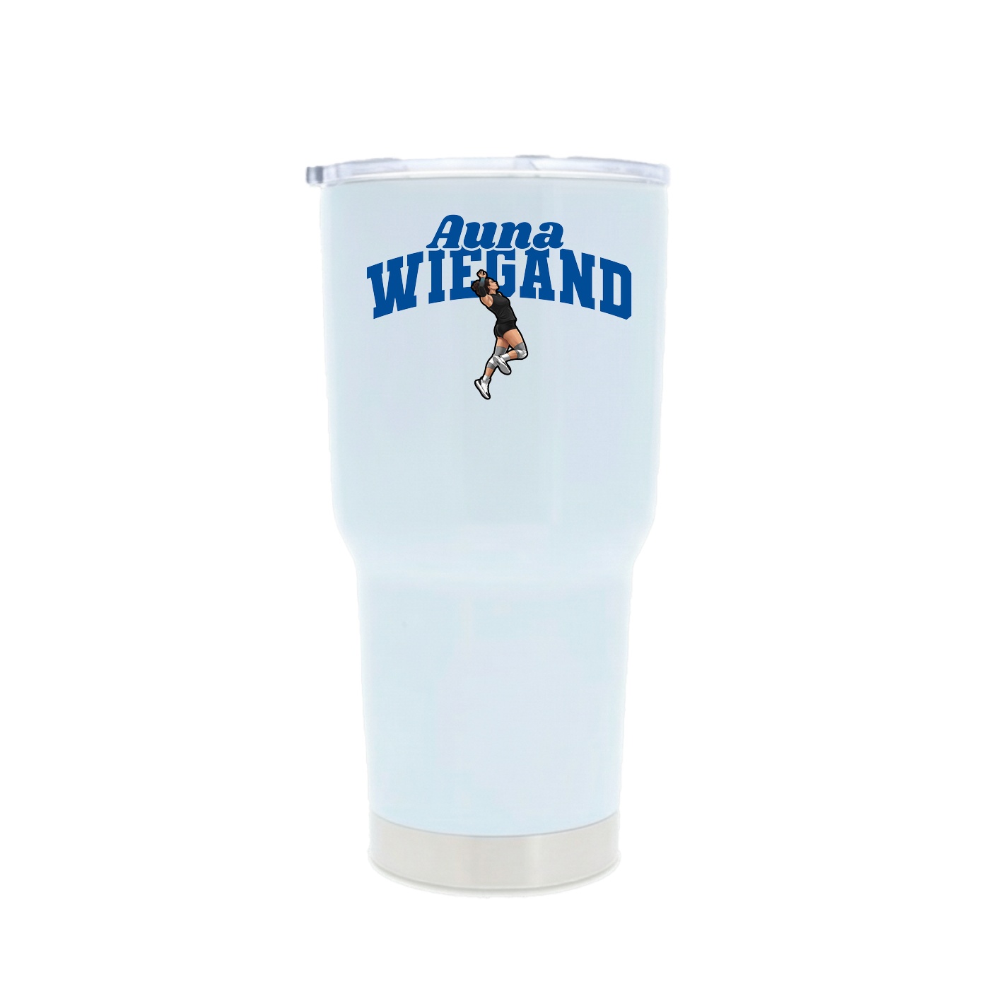 30oz Stainless Steel Tumbler — Signature Arch in White