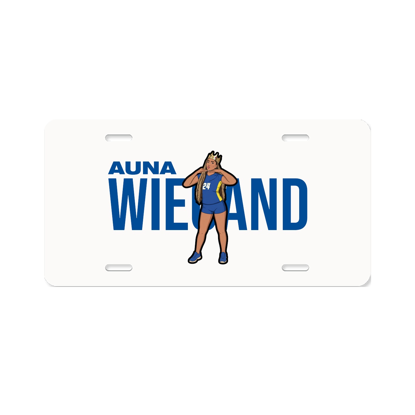 License Plate — Player Name in Classic