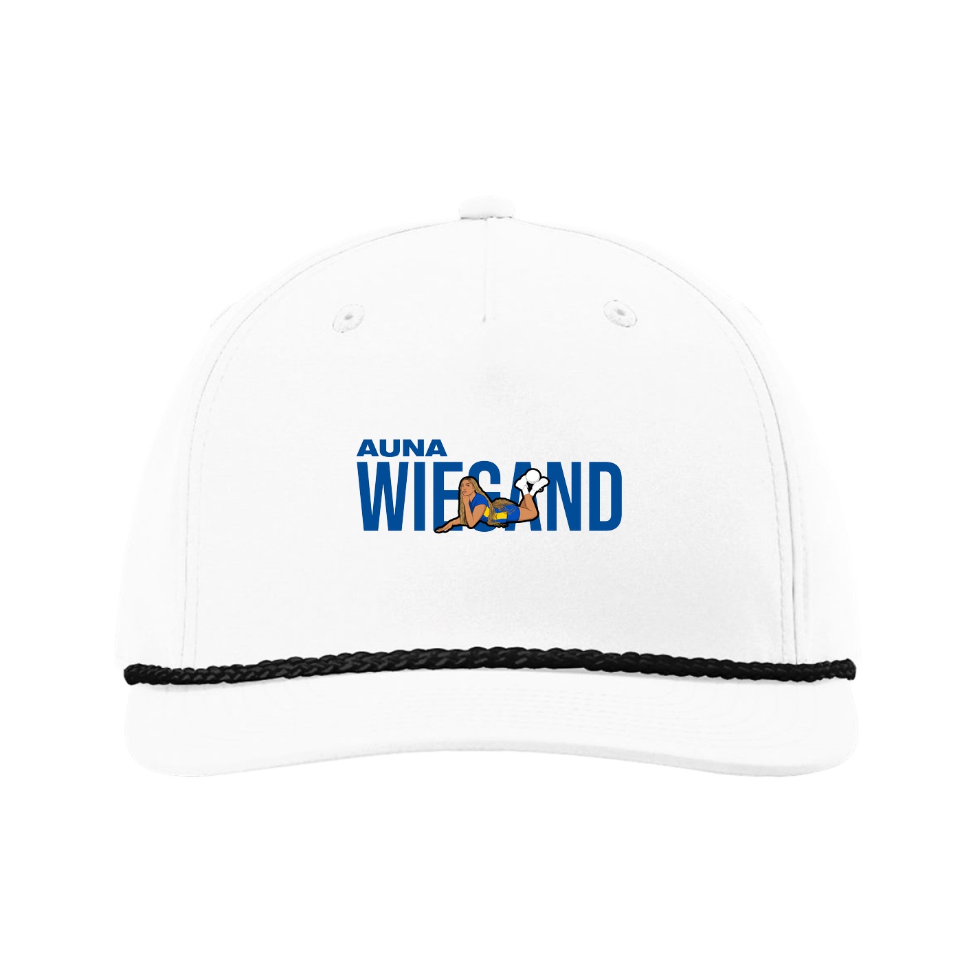 Five-Panel Classic Rope Cap — Player Name in White