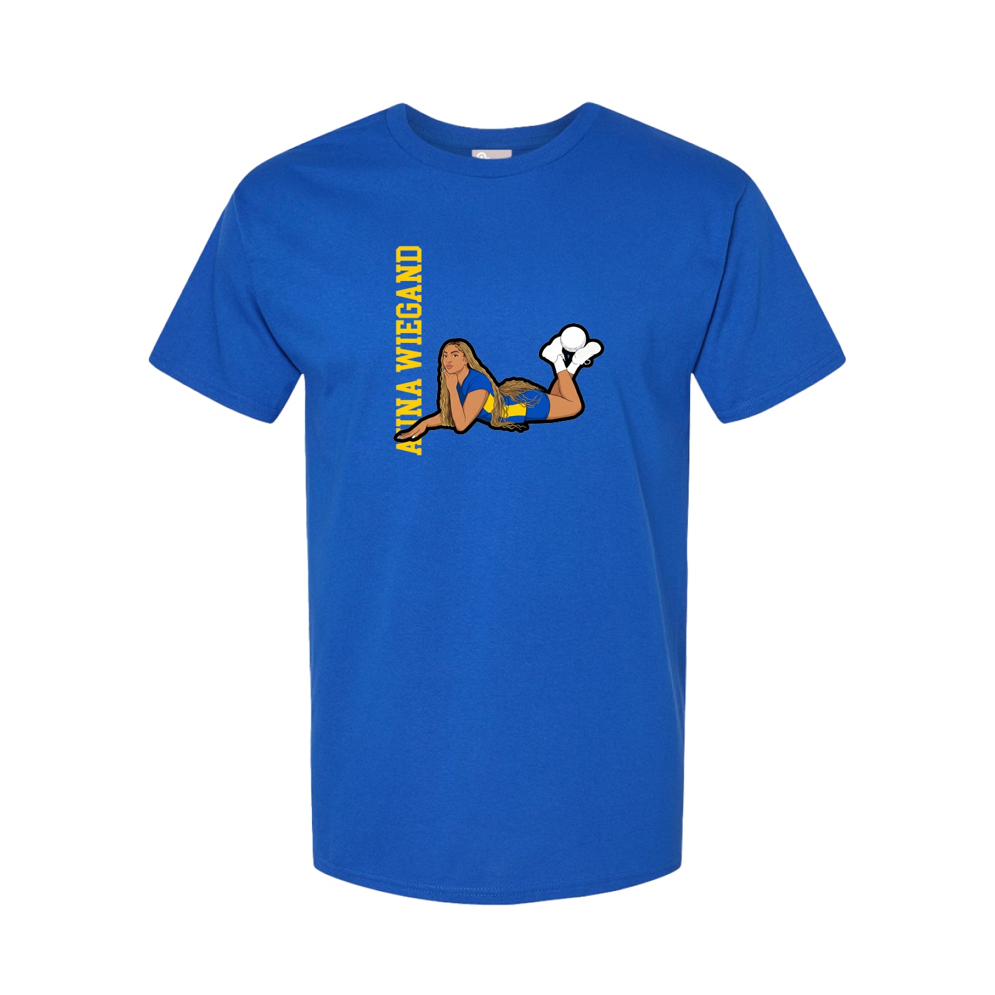 Tee — Name Vertical in Royal