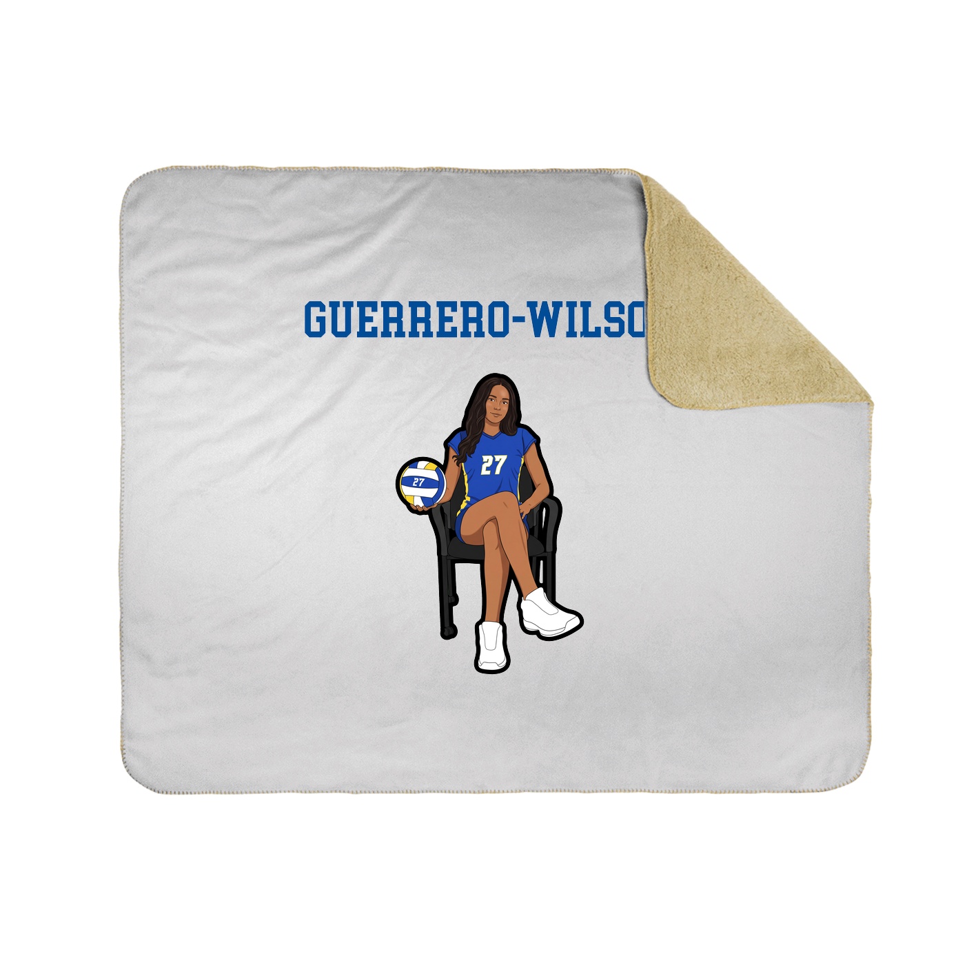 Throw Blanket — Shirsey in White