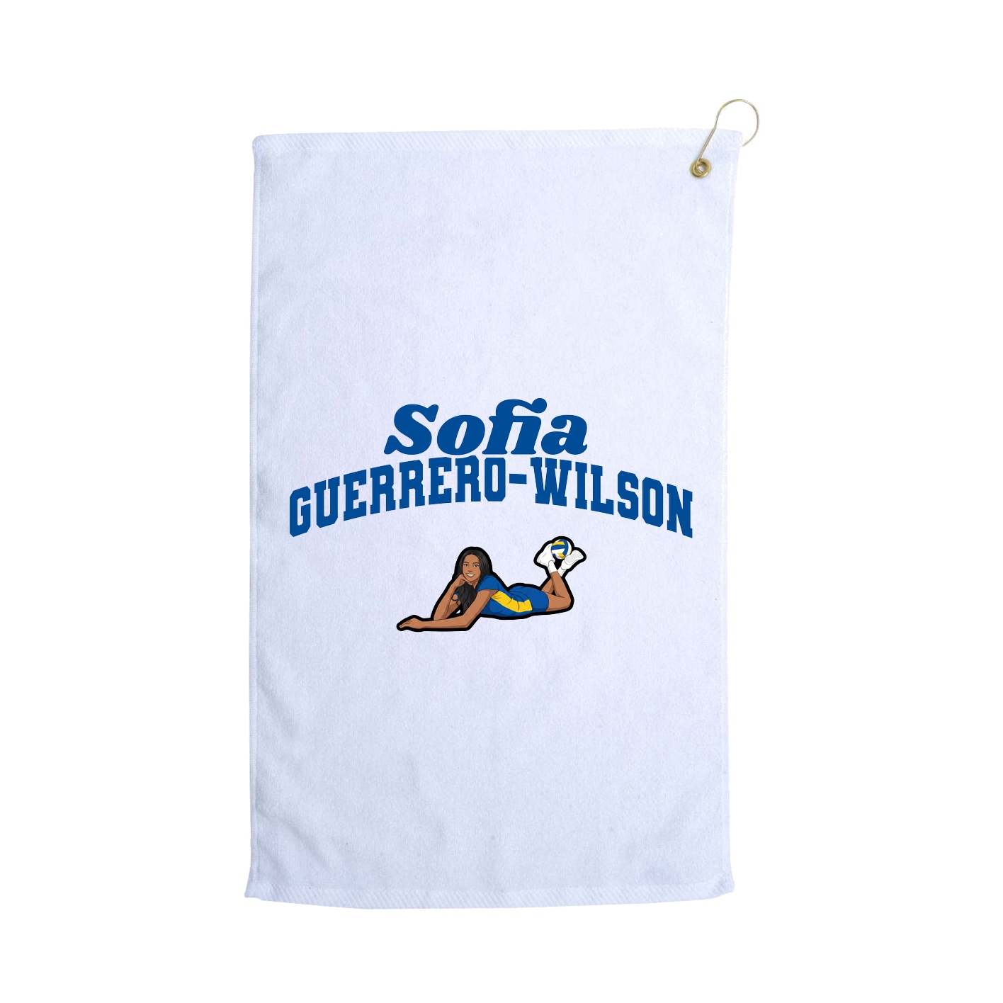 Golf Towel — Signature Arch in White