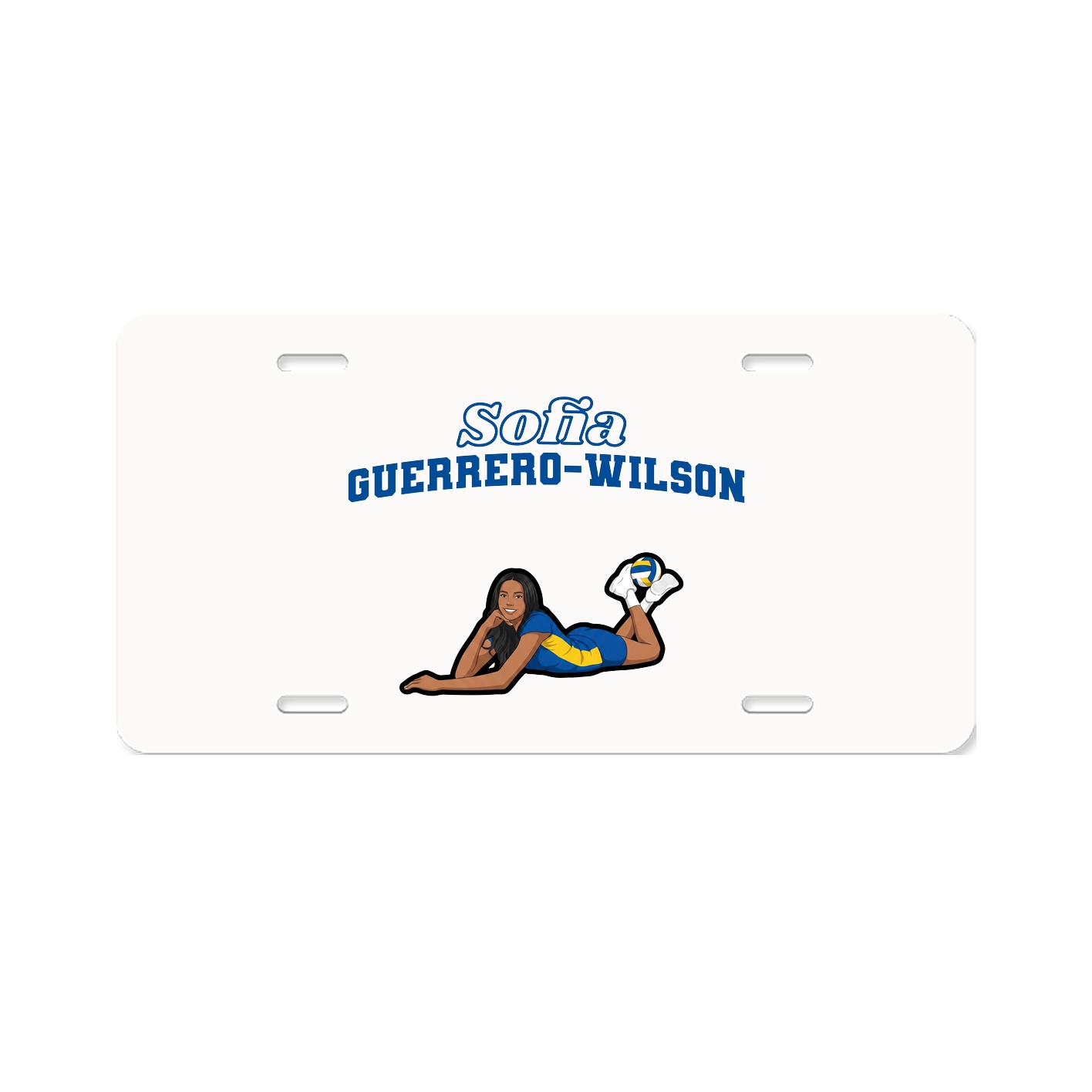 License Plate — Name Arch in Classic