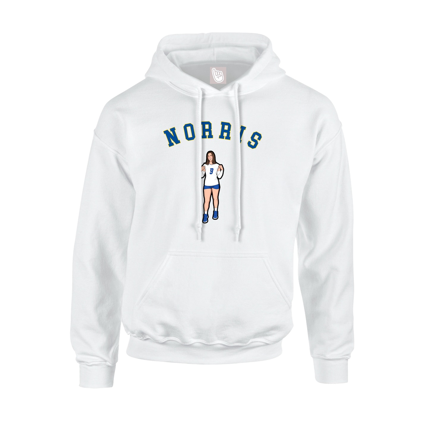 Youth Hoodie — Shirsey Arch in White