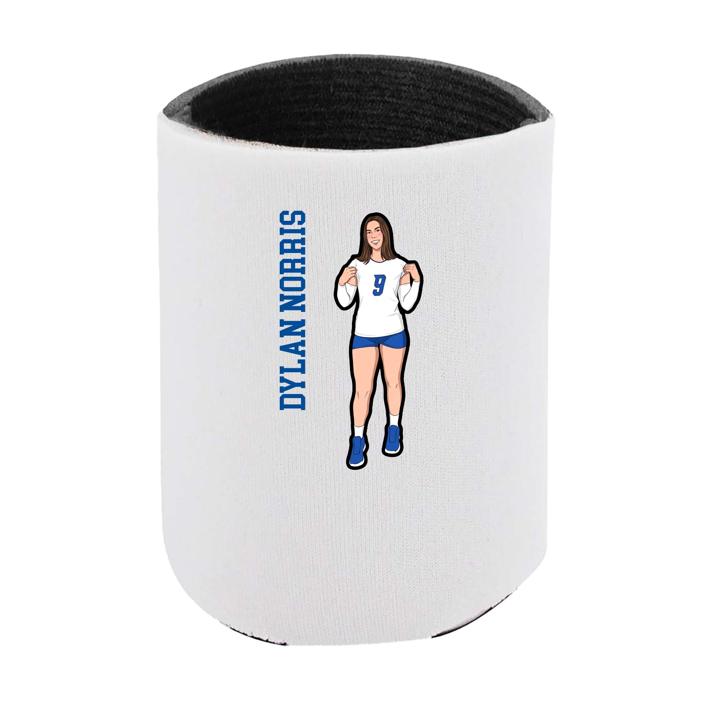 Can Holder — Name Vertical in White