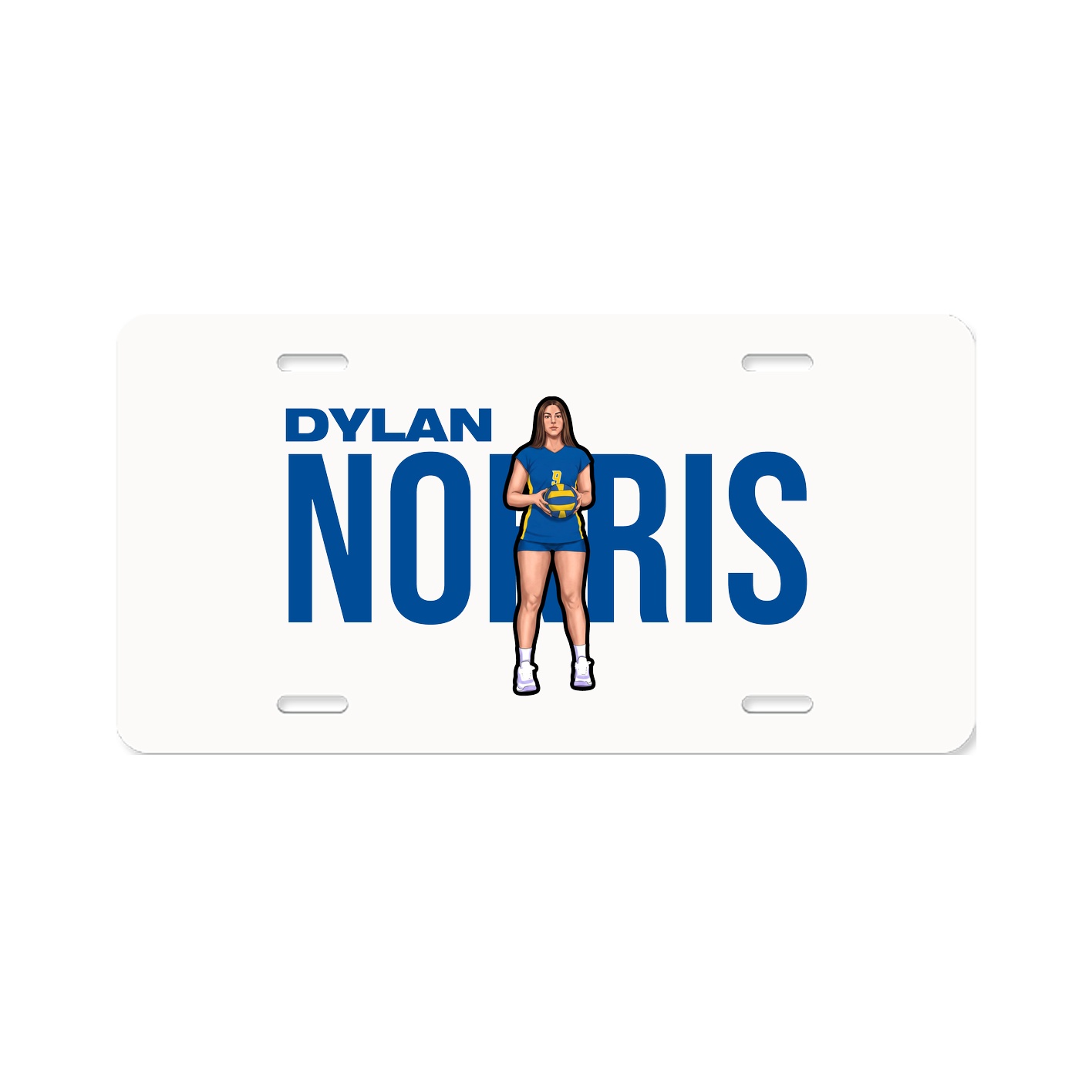 License Plate — Player Name in Classic