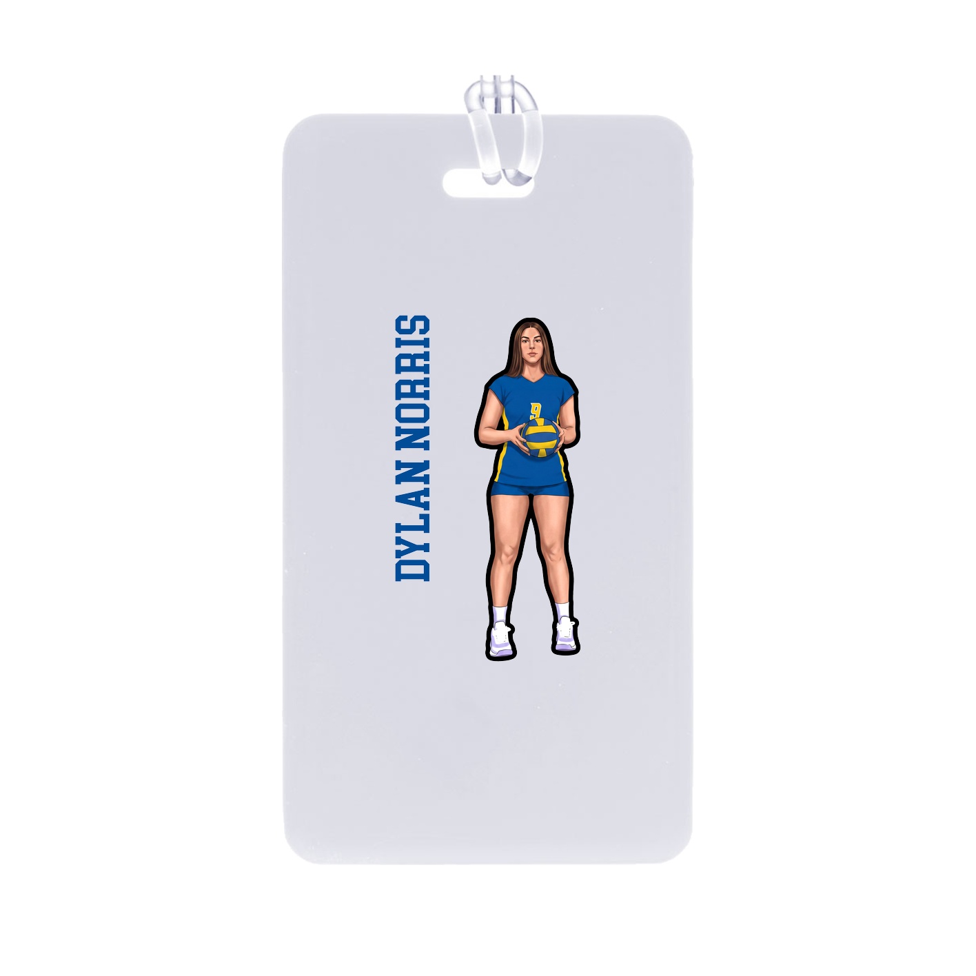 Bag Tag — Name Vertical in Classic