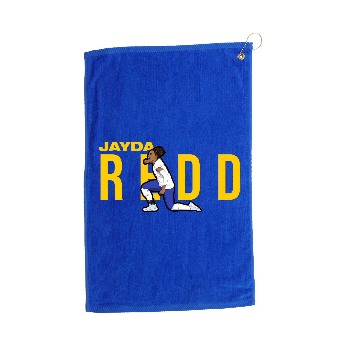 Golf Towel — Player Name in Royal