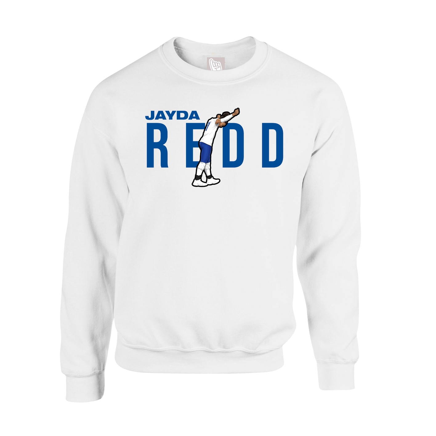 Fleece Crew — Player Name in White