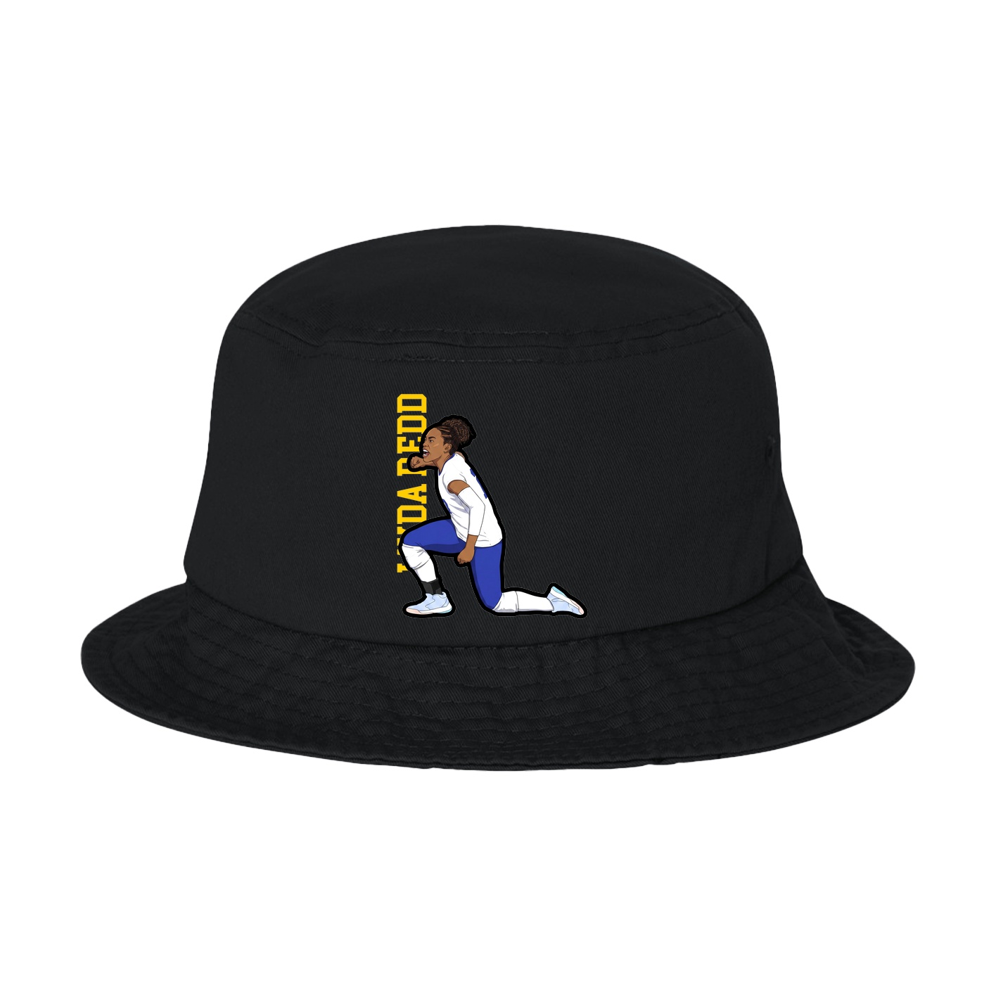 Bucket Cap — Name Vertical in Black