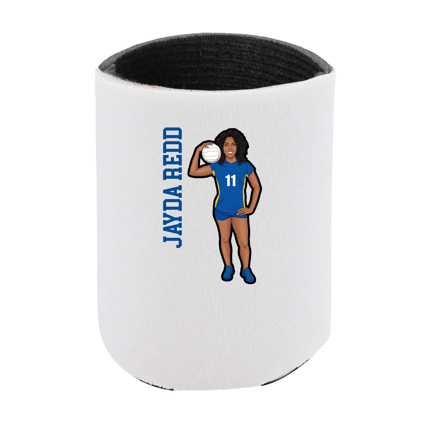 Can Holder — Name Vertical in White