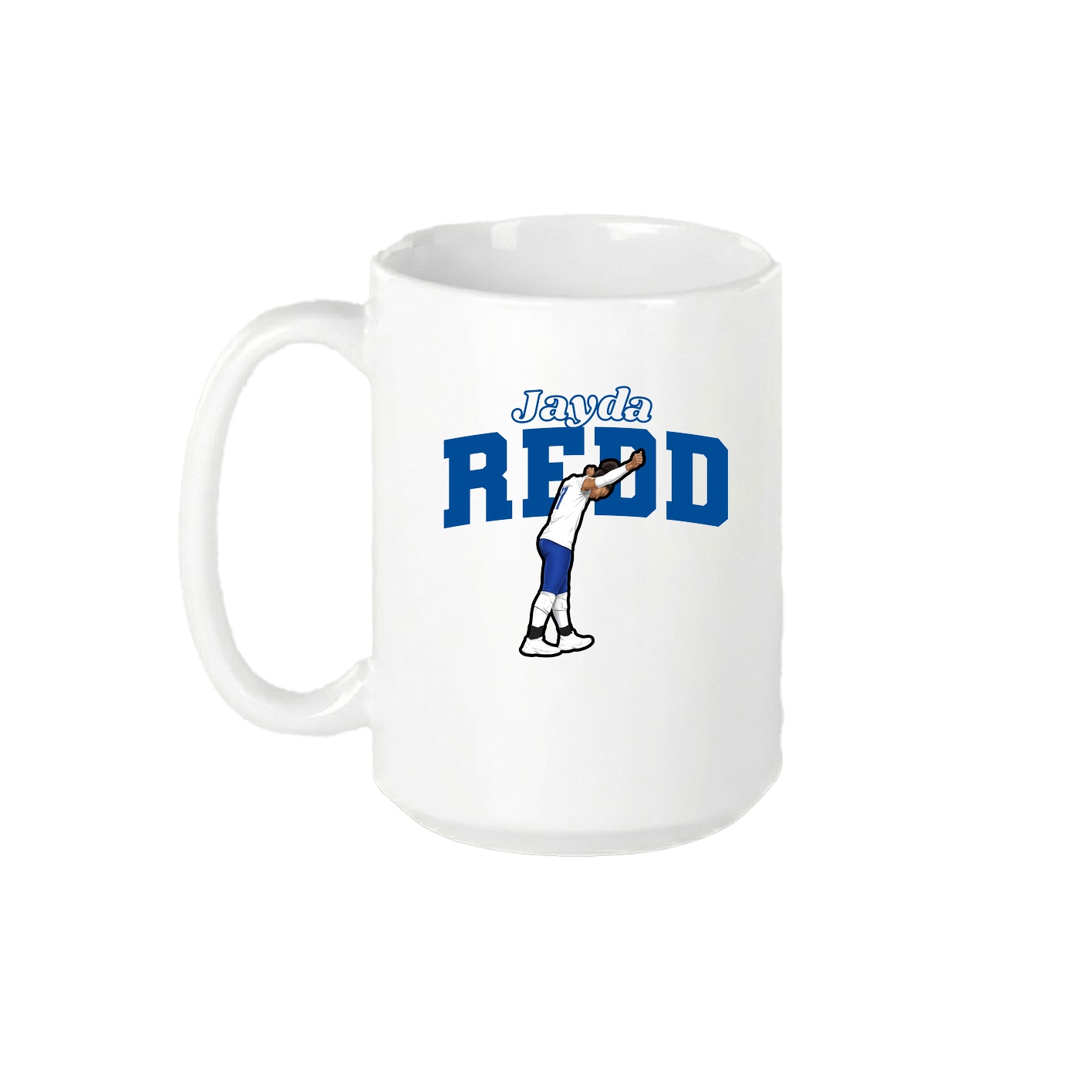 15oz Coffee Mug — Name Arch in White