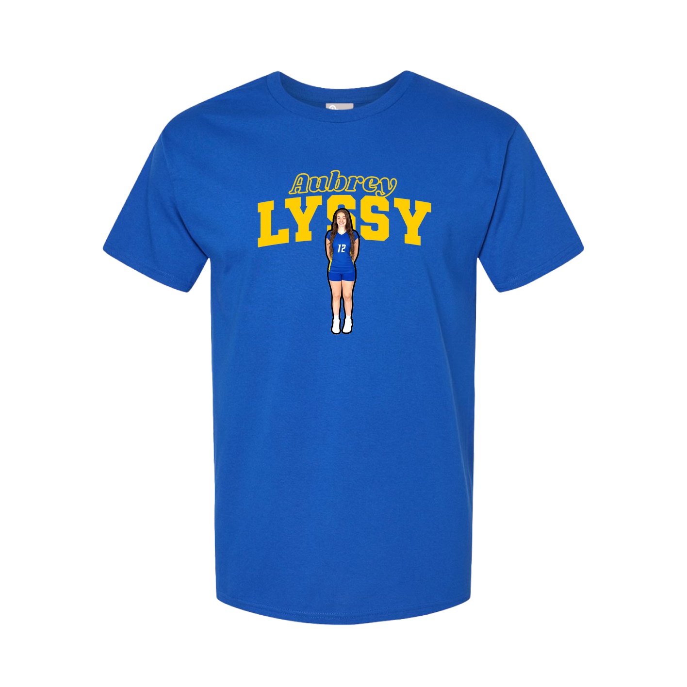 Youth Tee — Name Arch in Royal
