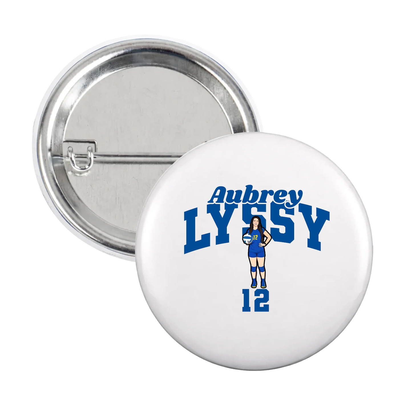 Game Day Button — Signature Arch in White
