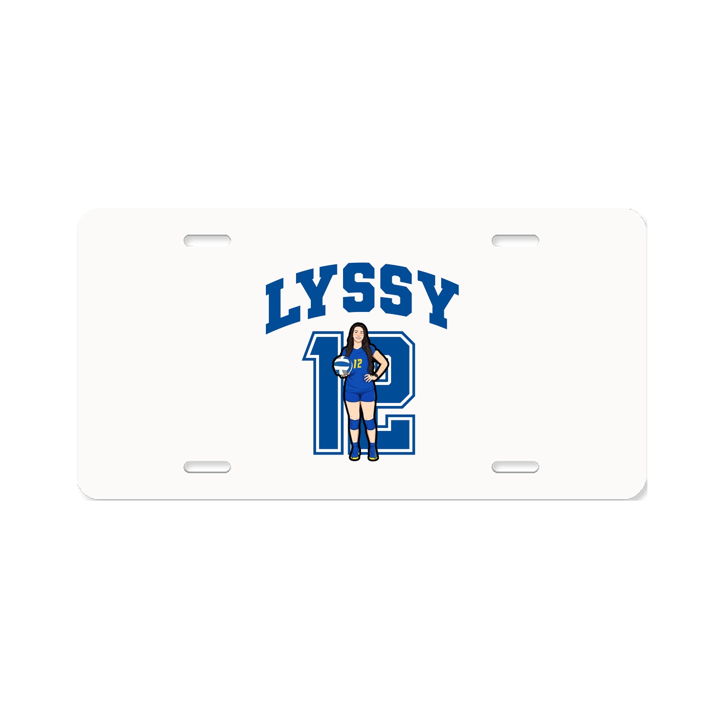 License Plate — Number in Classic