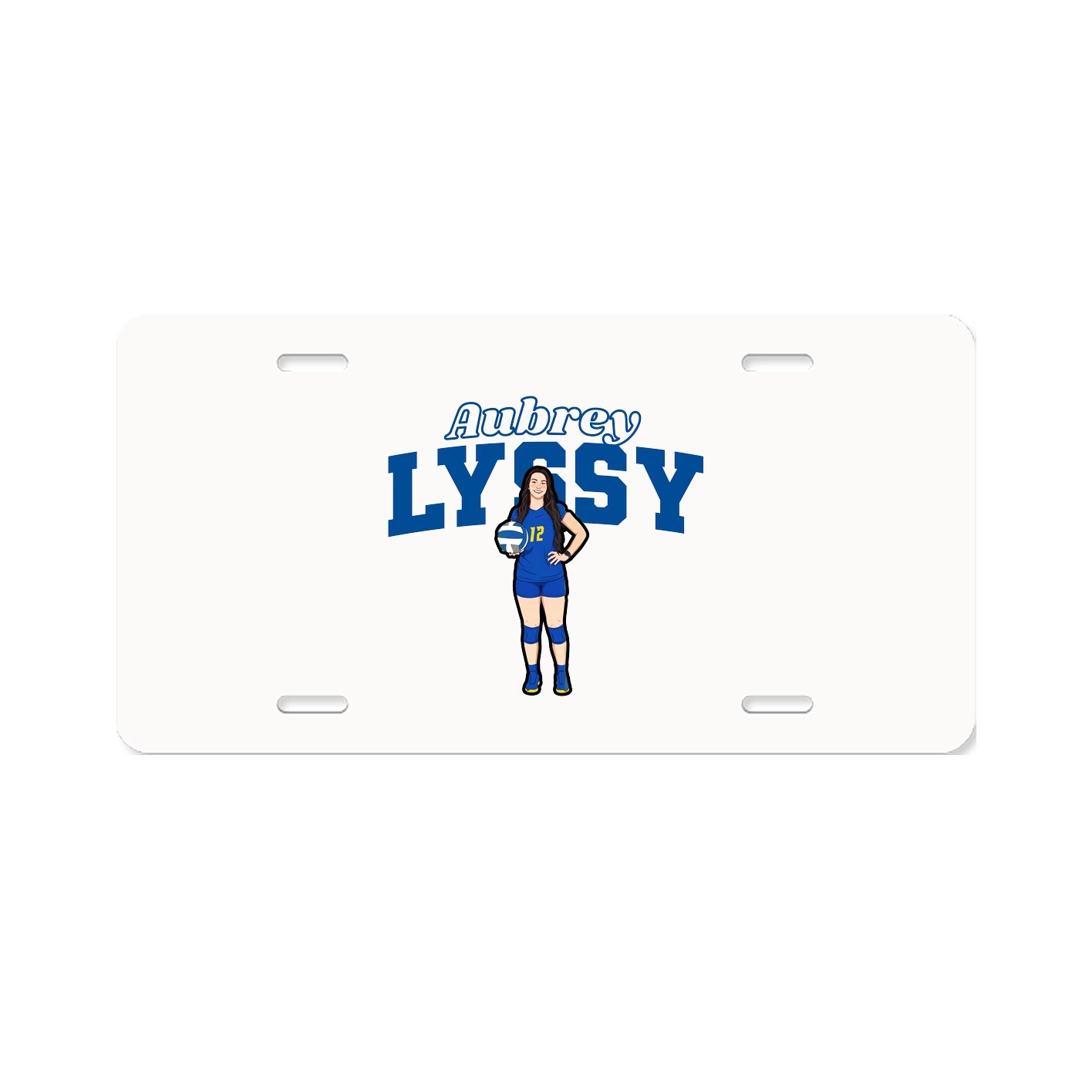 License Plate — Name Arch in Classic