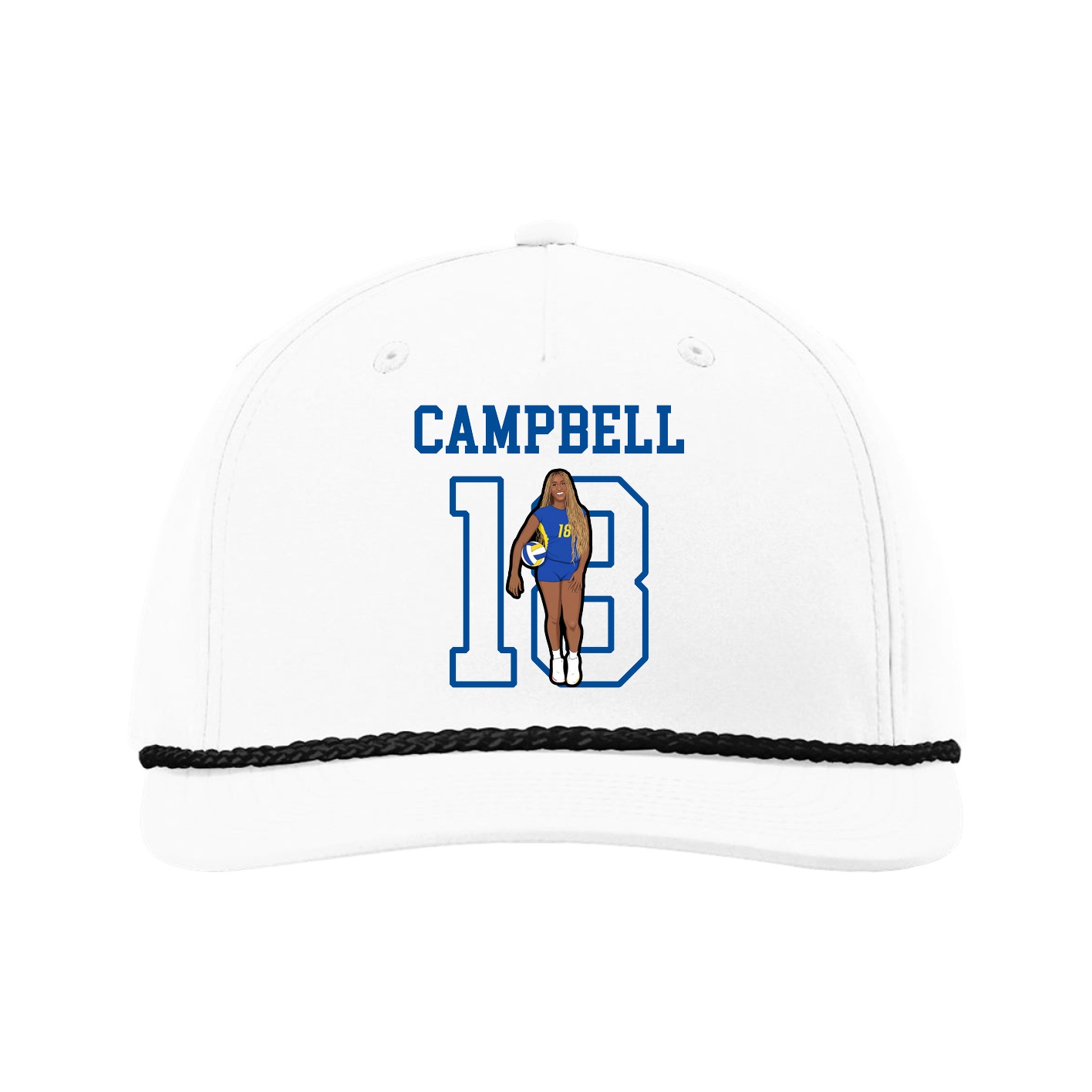 Five-Panel Classic Rope Cap — Shirsey in White