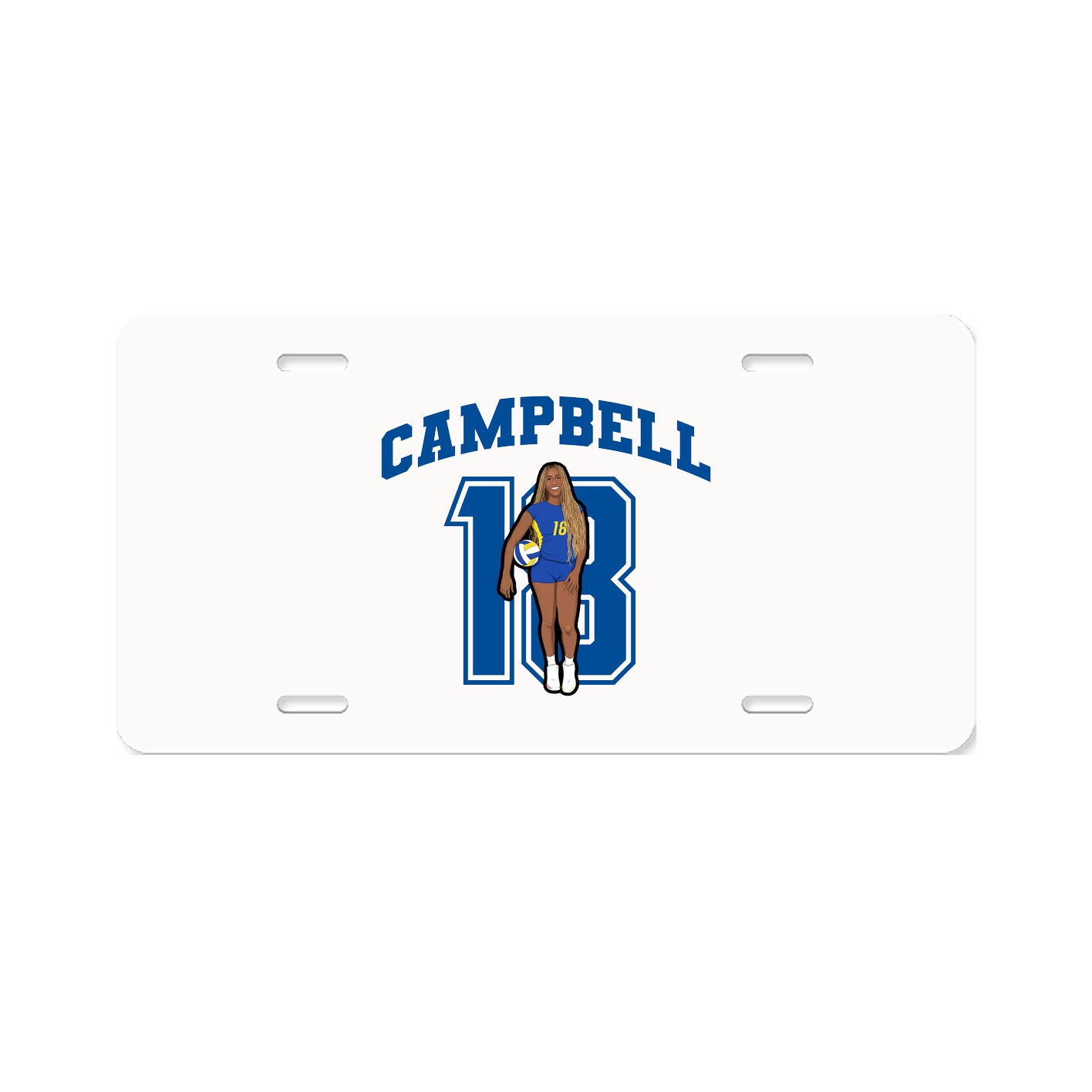 License Plate — Number in Classic