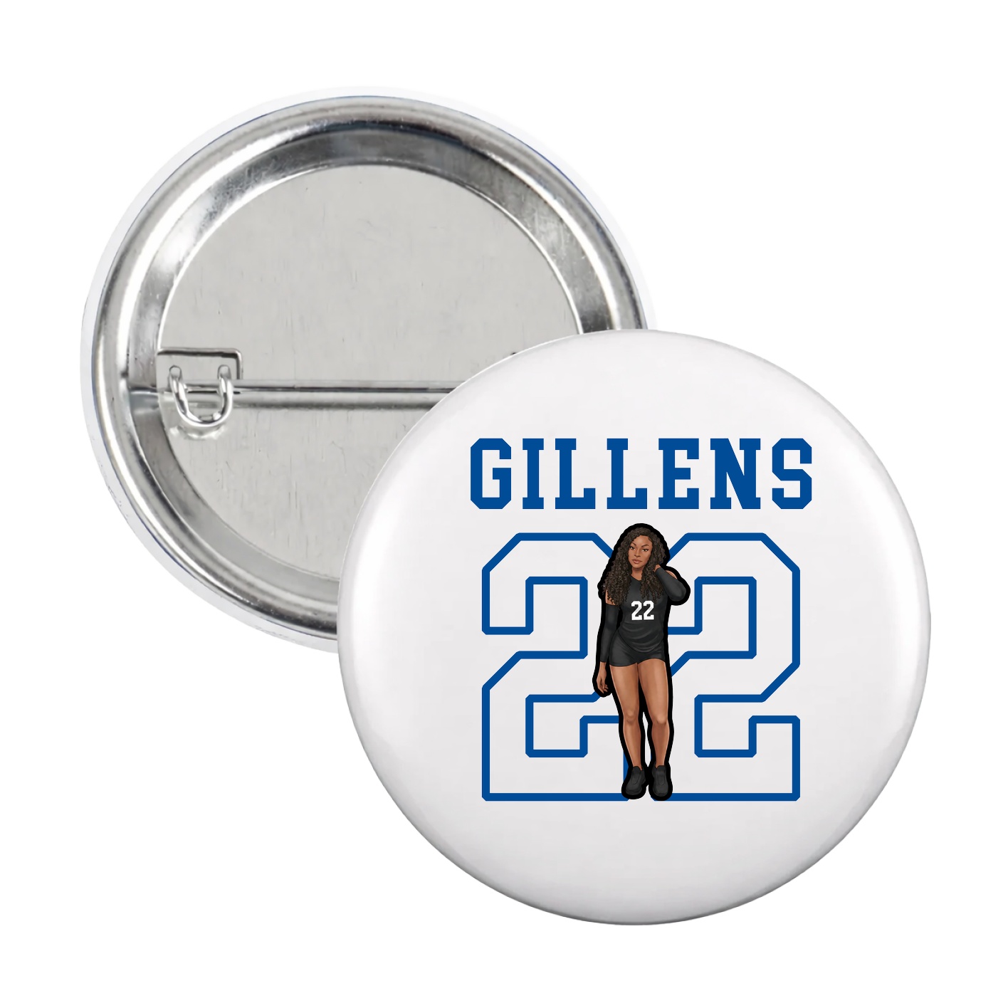 Game Day Button — Shirsey in White