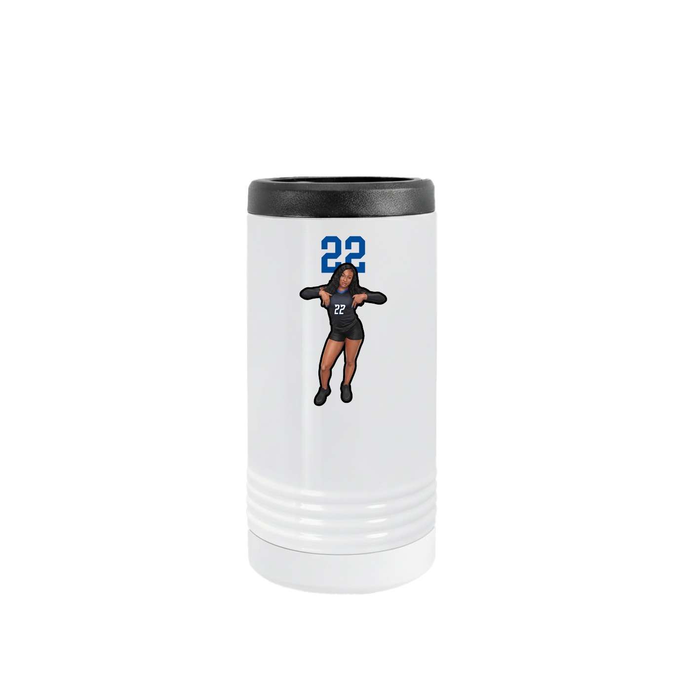 Slim Beverage Holder — Number Top in White