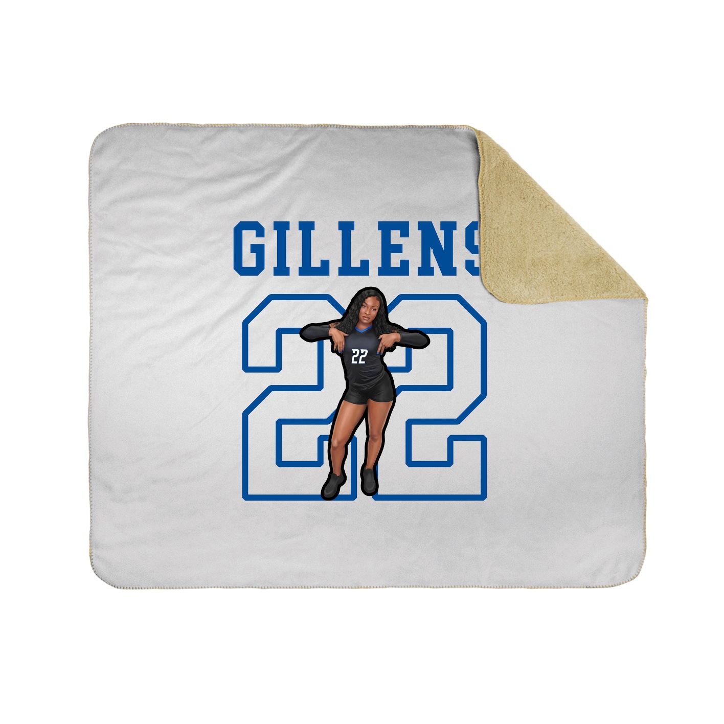 Throw Blanket — Shirsey in White