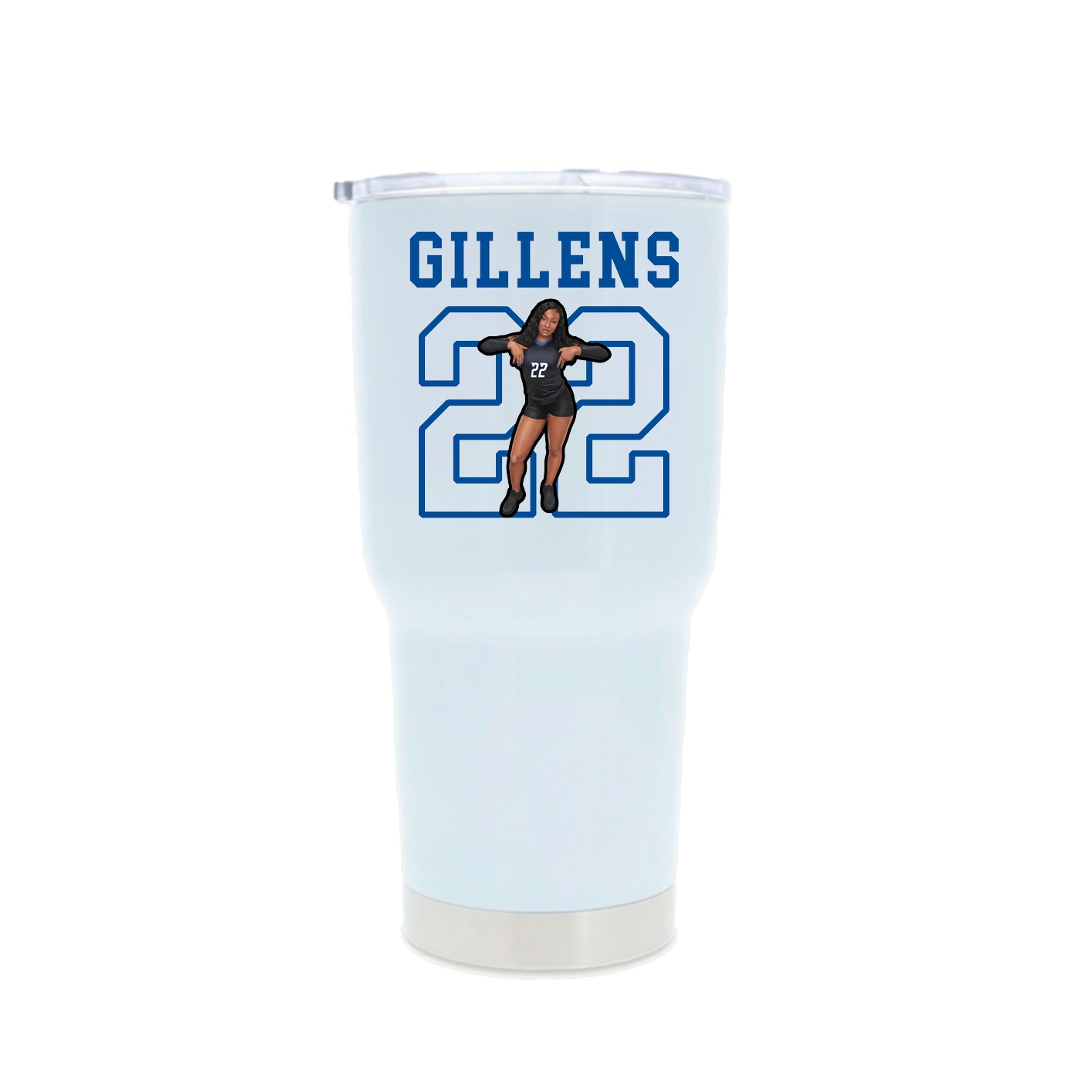 30oz Stainless Steel Tumbler — Shirsey in White