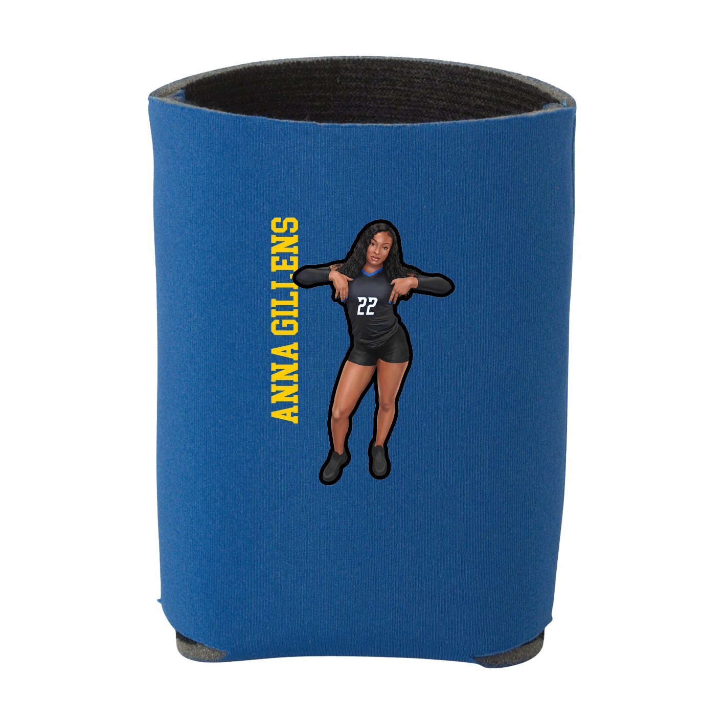 Can Holder — Name Vertical in Royal