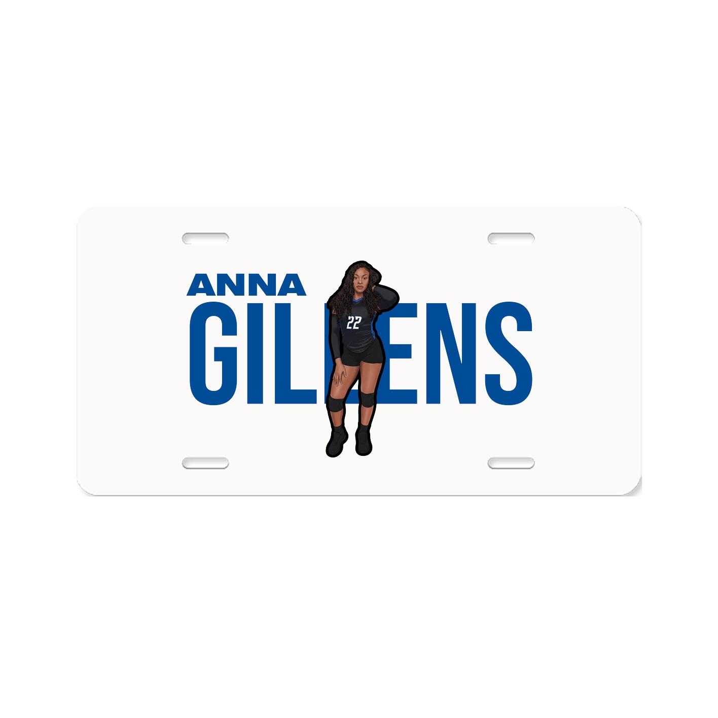 License Plate — Player Name in Classic